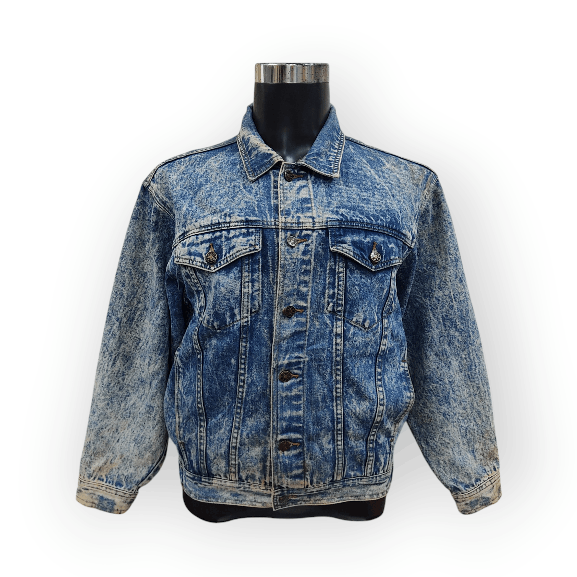 Japanese Brand × Killer Acid × Vintage Vintage 80s Berkshine Acid Wash Denim Jacket Size US M / EU 48-50 / 2 - 1 Thumbnail