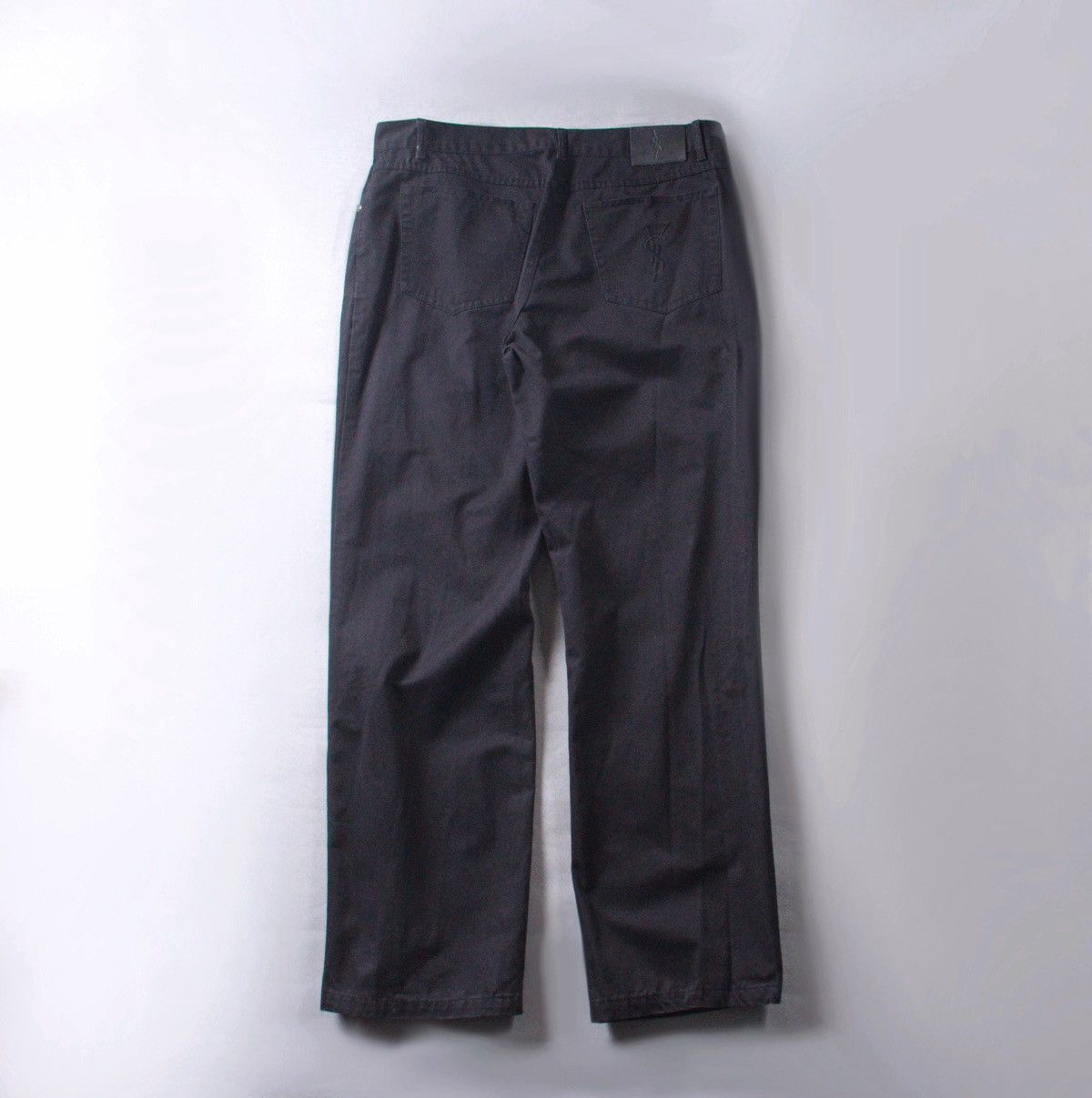 image of YSL Vintage YVES Saint Laurent 90's Black Pants W 36 L 32, Men's