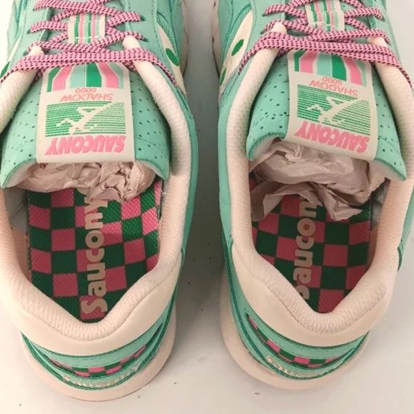 Saucony Saucony Womens Shadow 6000 Aqua/White EarthCitizen Low - 11 Size US 11 / IT 41 - 10 Thumbnail