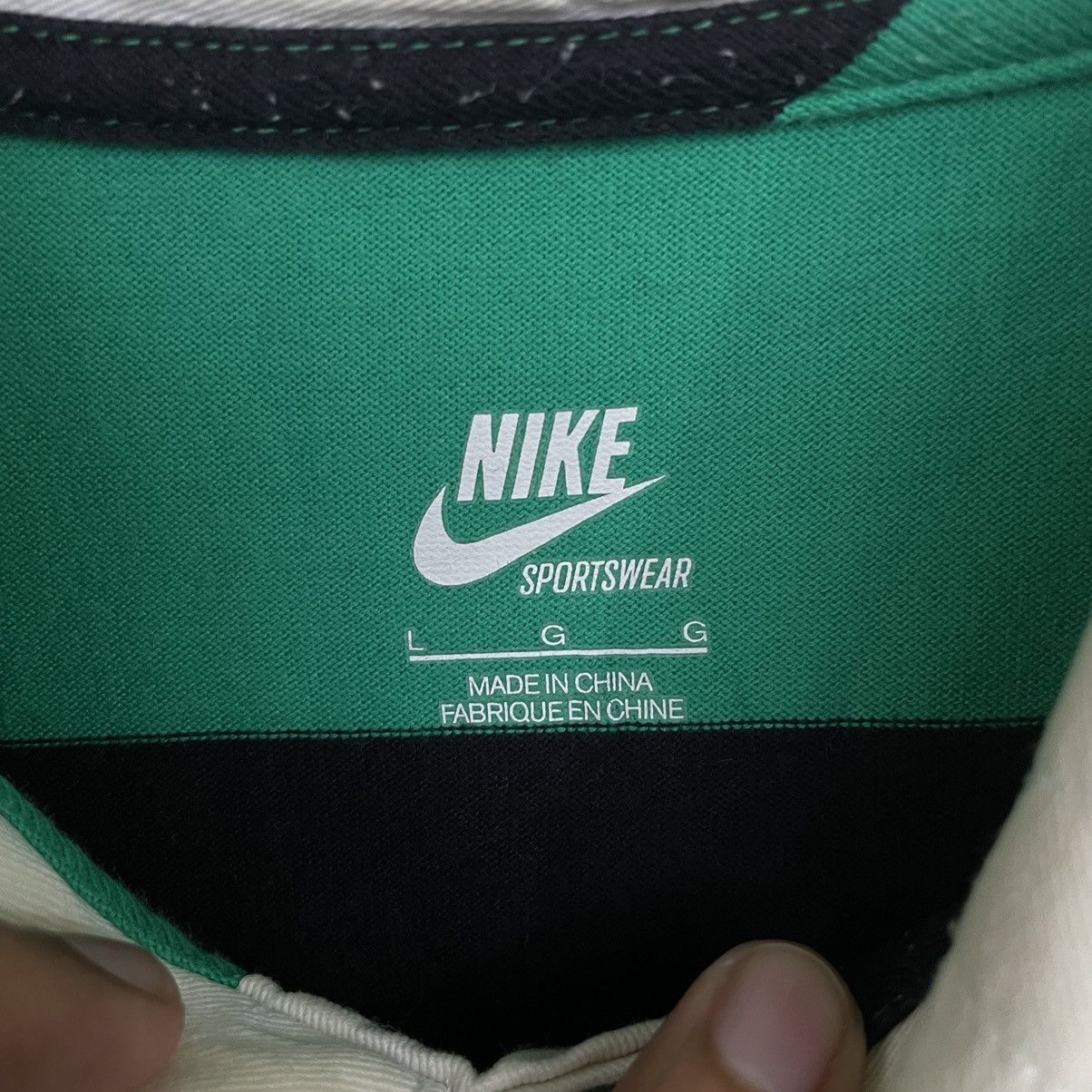 Nike × Vintage Vintage Y2K Nike Pinwheel Rugby Polo T Shirt Size US L / EU 52-54 / 3 - 4 Thumbnail