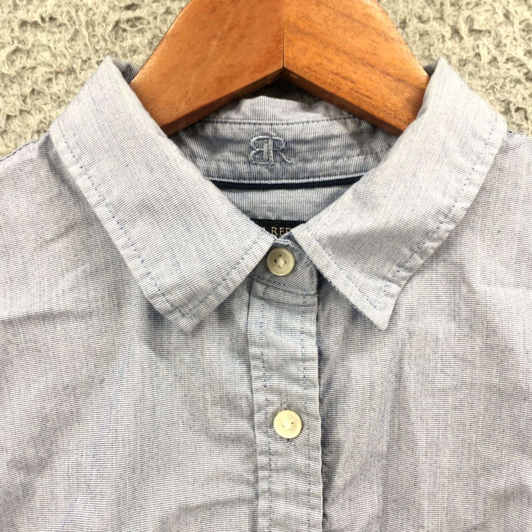 Banana Republic Banana Republic Shirt Womens 8 Button-Up Collared Casual Blue Cotton Size M / US 6-8 / IT 42-44 - 3 Thumbnail