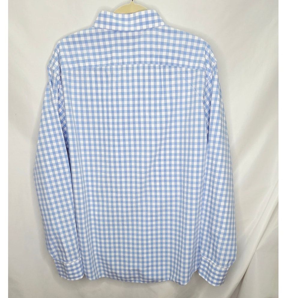 UNTUCKit UNTUCKit Blue & White Check Pattern Long Sleeve Shirt XXL Size US XXL / EU 58 / 5 - 2 Thumbnail