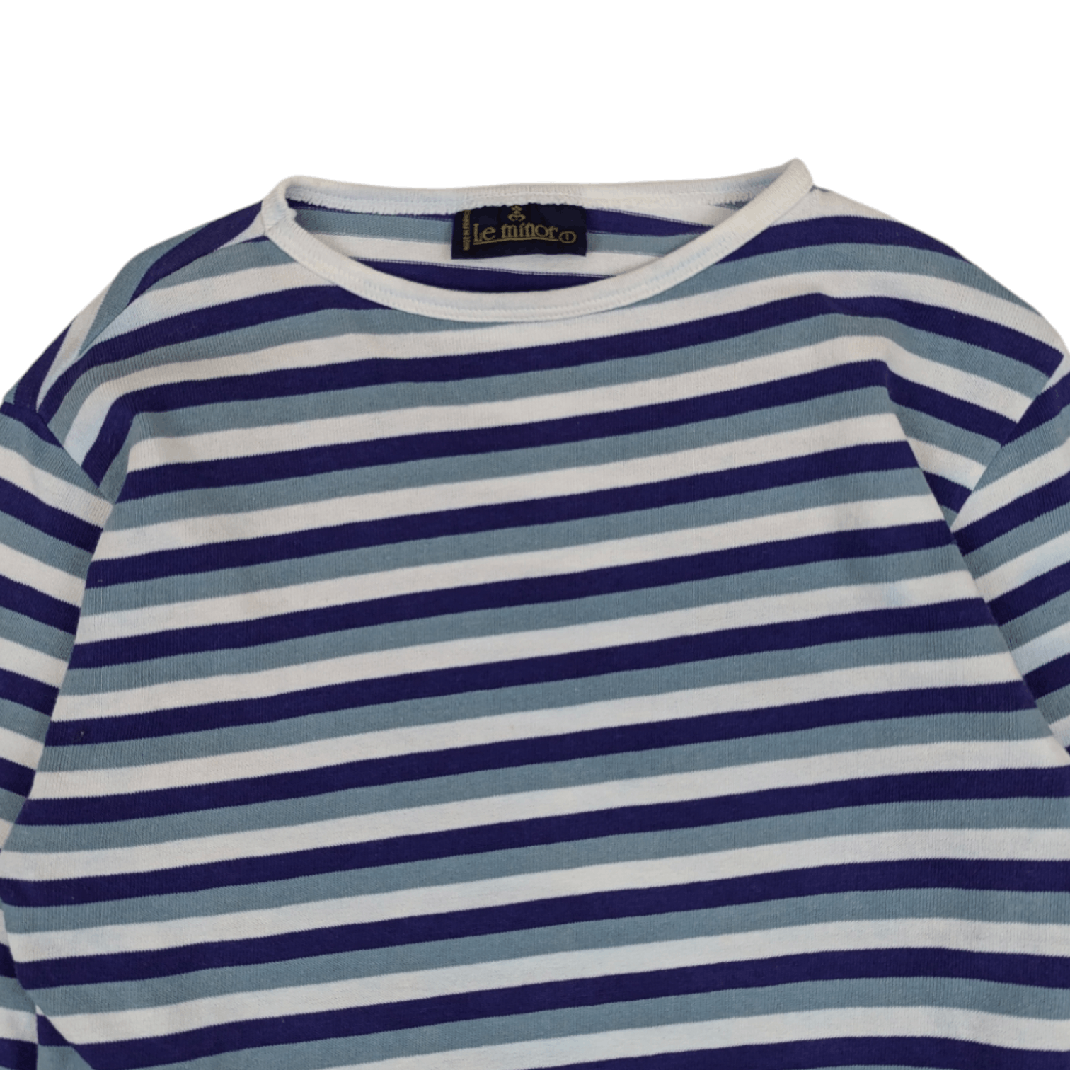 Japanese Brand LE MINOR Striped Grunge Kurt Cobain T-Shirt Single Stitches Size S / US 4 / IT 40 - 4 Thumbnail