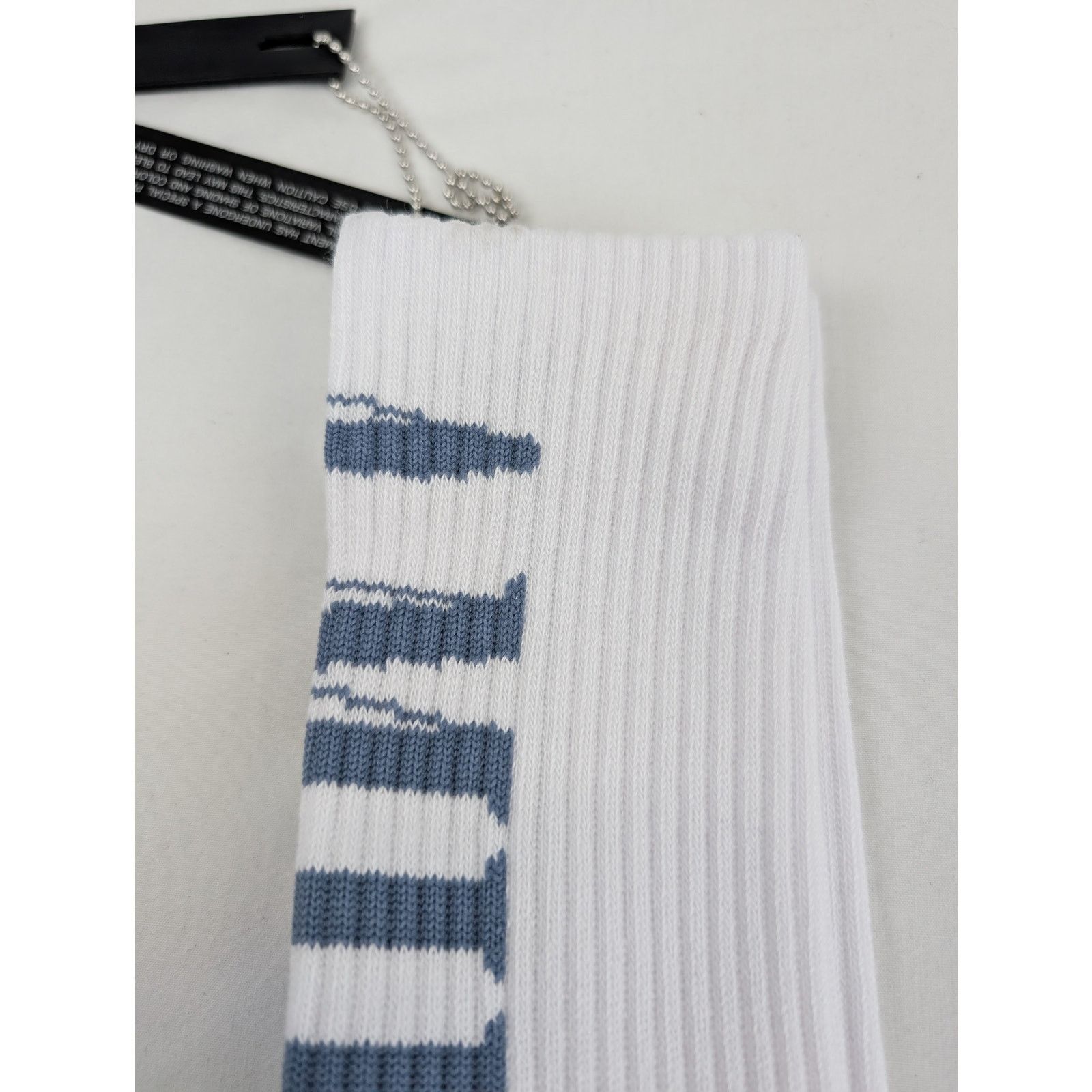 Amiri o1rshd1 Q:3 / Size: 45-46 / Amiri Vertical Logo Socks White Size ONE SIZE - 9 Thumbnail