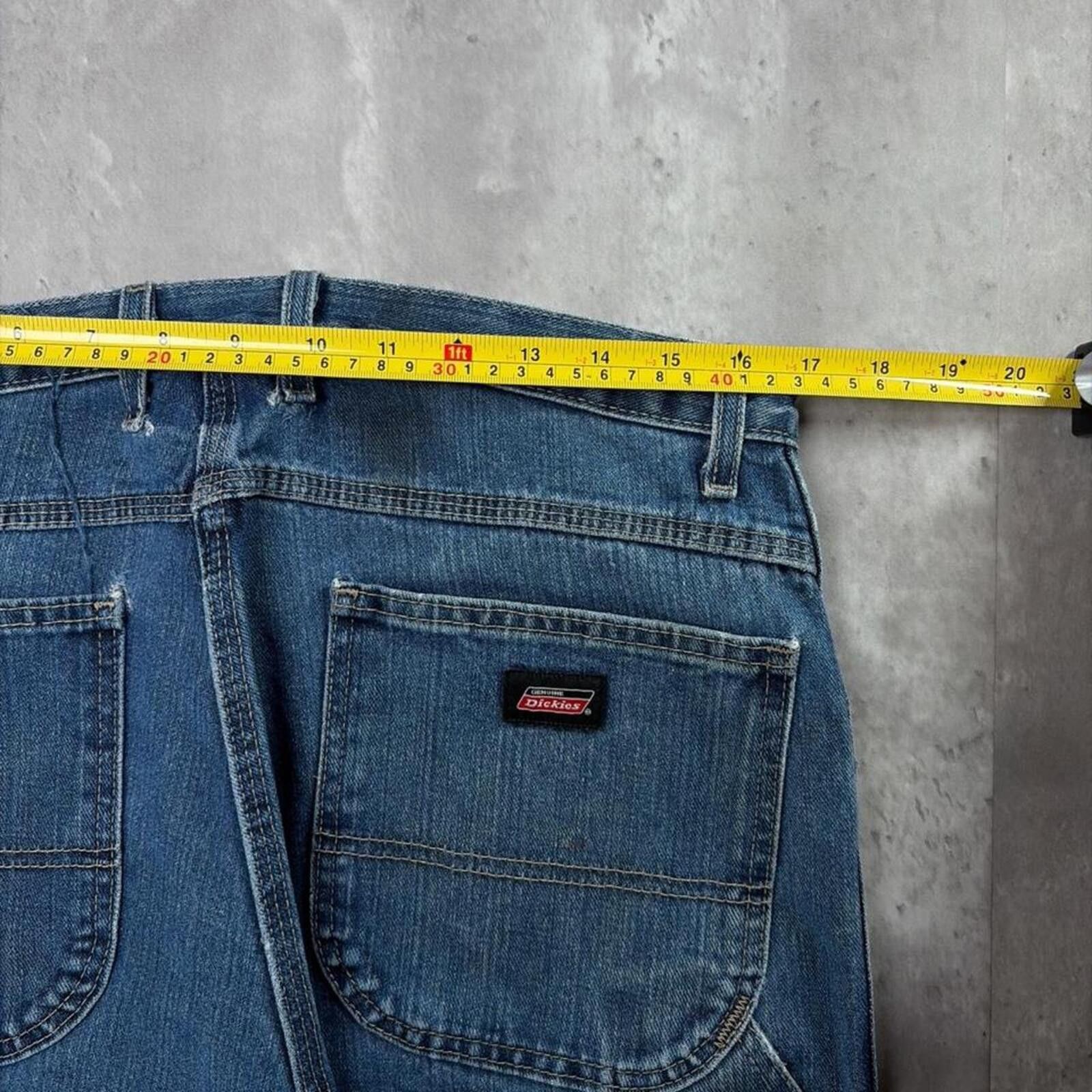 Dickies Y2K Dickies Carpenter Baggy Distressed Skater Denim Jeans Size US 34 / EU 50 - 7 Thumbnail