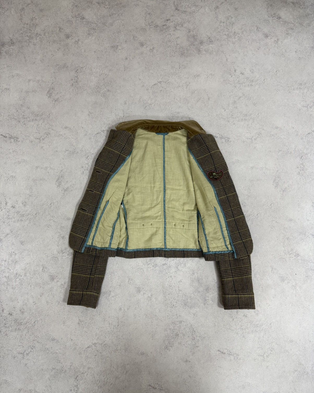 Etro Etro Womens Wool Checkered Blazer Jacket Size 42 Size M / US 6-8 / IT 42-44 - 15 Thumbnail