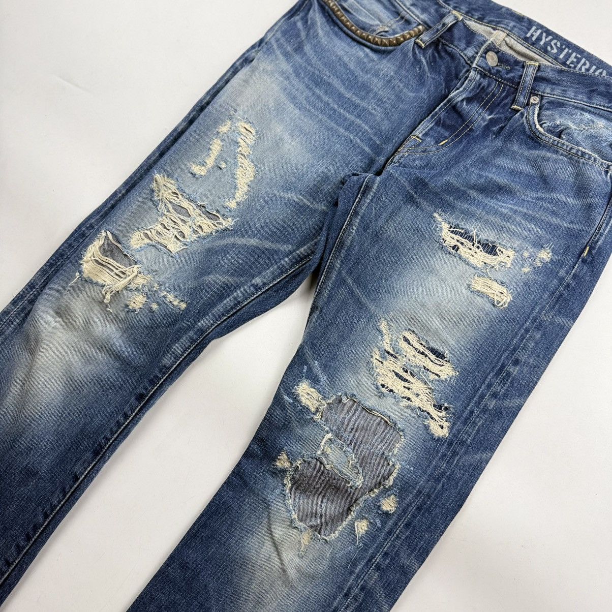 Hysteric Glamour Hysteric Glamour Studded Distressed Denim Jeans Size US 30 / EU 46 - 7 Thumbnail