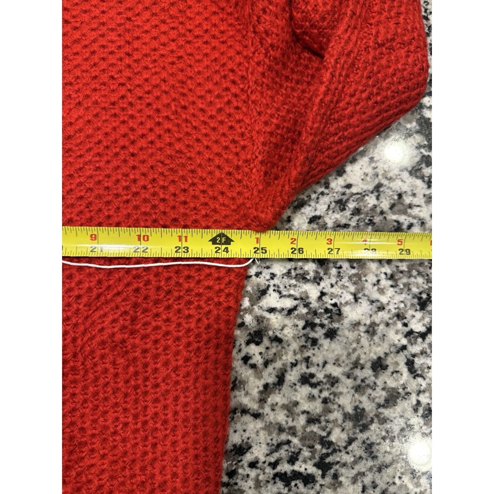Anthropologie NWT Anthropologie Red Cable Knit Crew Neck Sweater Sz L For Love Minimalist Holiday Christmas Party Women Pullover Striped Acrylic Brand Size L / US 10 / IT 46 - 5 Thumbnail