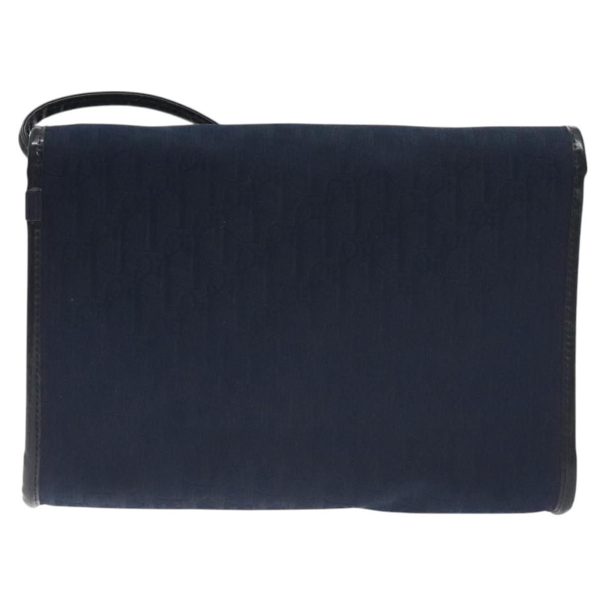 Dior DIOR Trotter Canvas Shoulder Bag Navy Size ONE SIZE - 3 Thumbnail