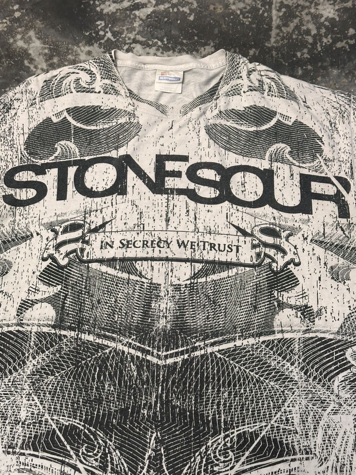 Band Tees × Vintage Vintage Stone Sour American Rock Band Black Large T Shir Size US L / EU 52-54 / 3 - 4 Thumbnail