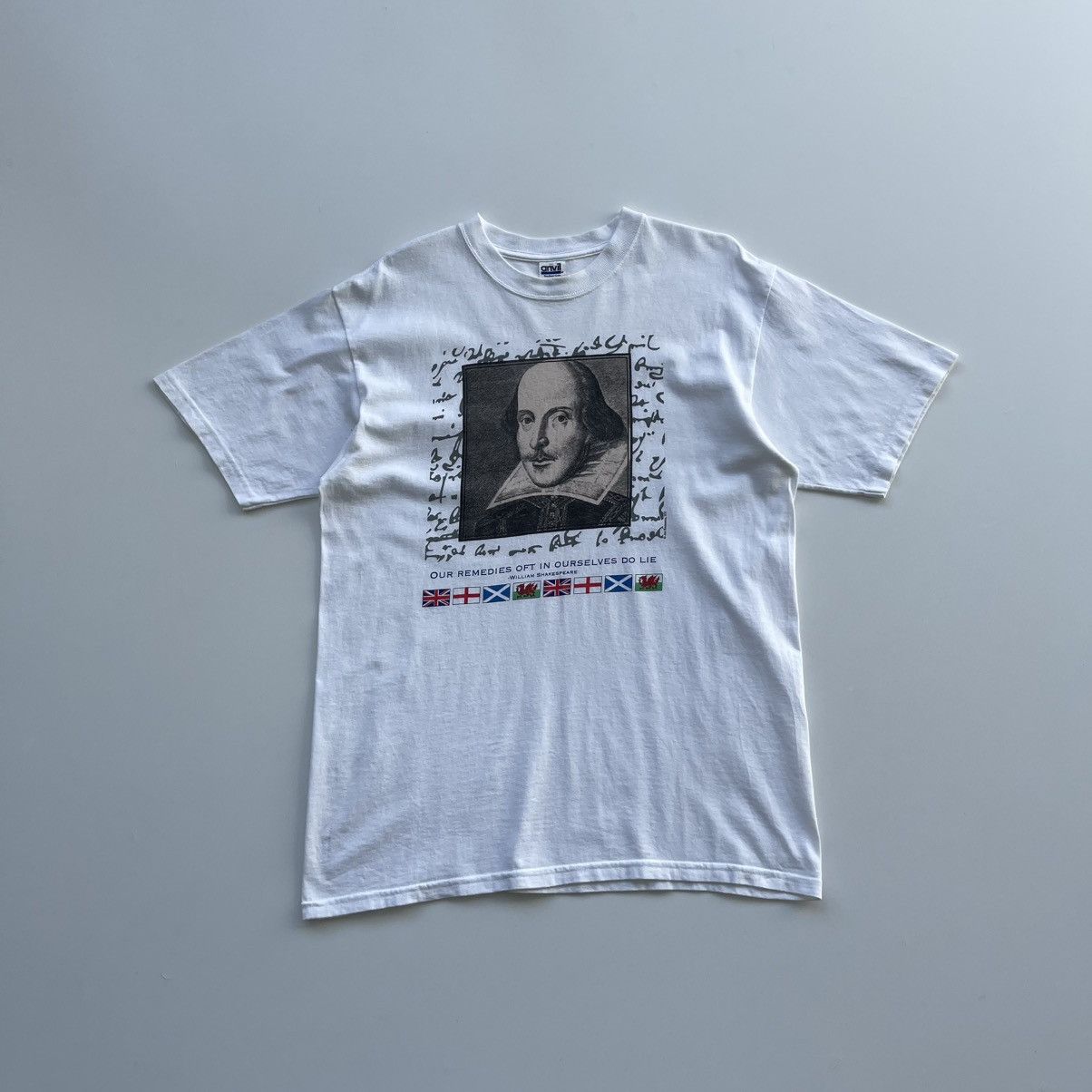 Anvil × Vintage Anvil William Shakespeare Romeo And Juliet Vintage T-Shirt Size US L / EU 52-54 / 3 - 1 Thumbnail