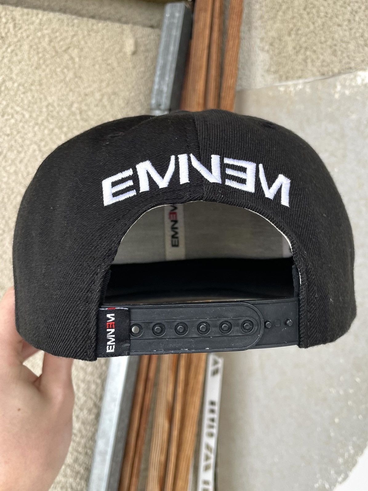 Eminem Vintage Y2K Eminem Flag Logo Rap Hip Hop Hat Cap Snapback Size ONE SIZE - 6 Thumbnail