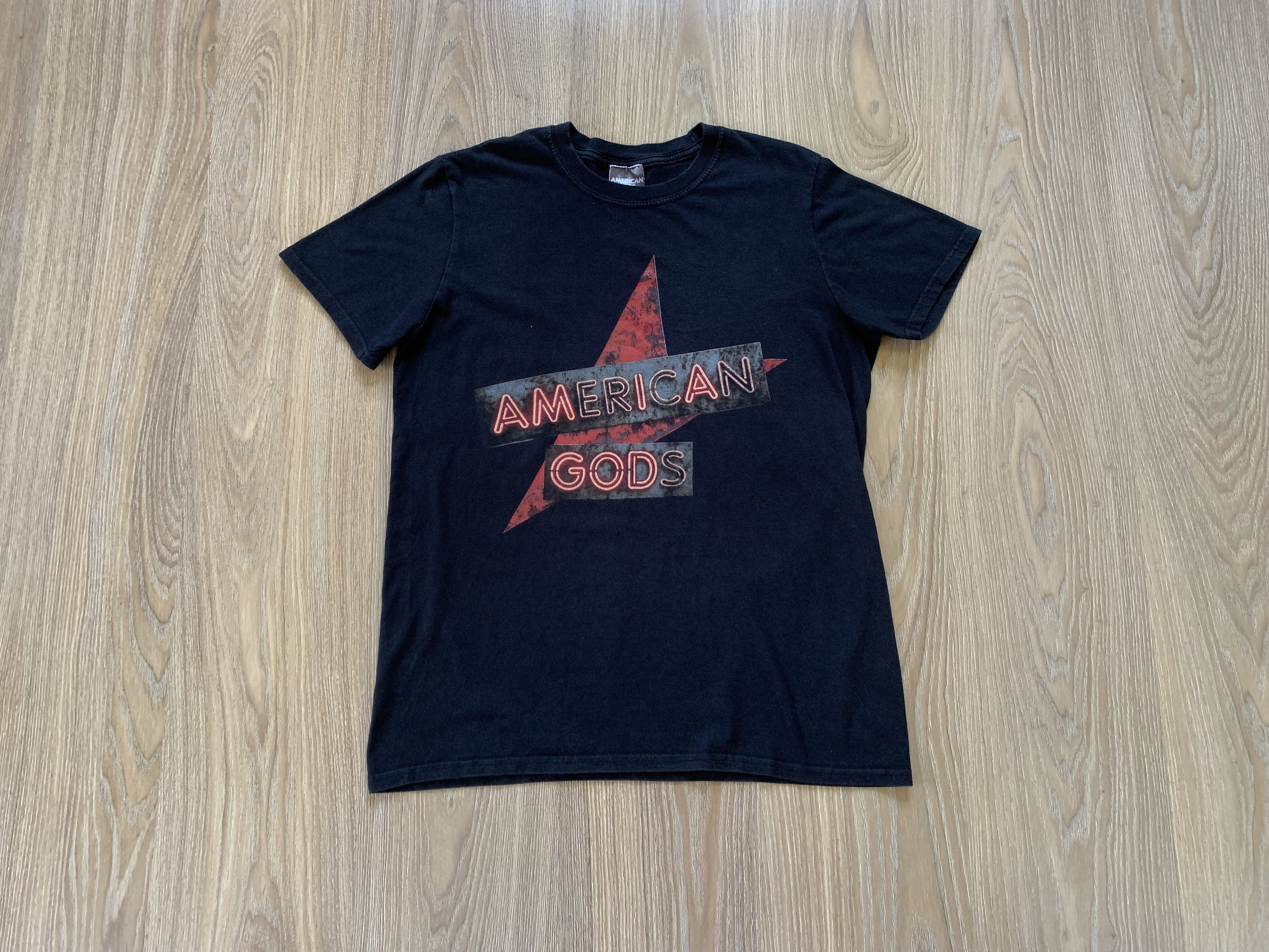 Other American Gods Neon Sign Mens Licensed T-Shirt Size US M / EU 48-50 / 2 - 1 Thumbnail
