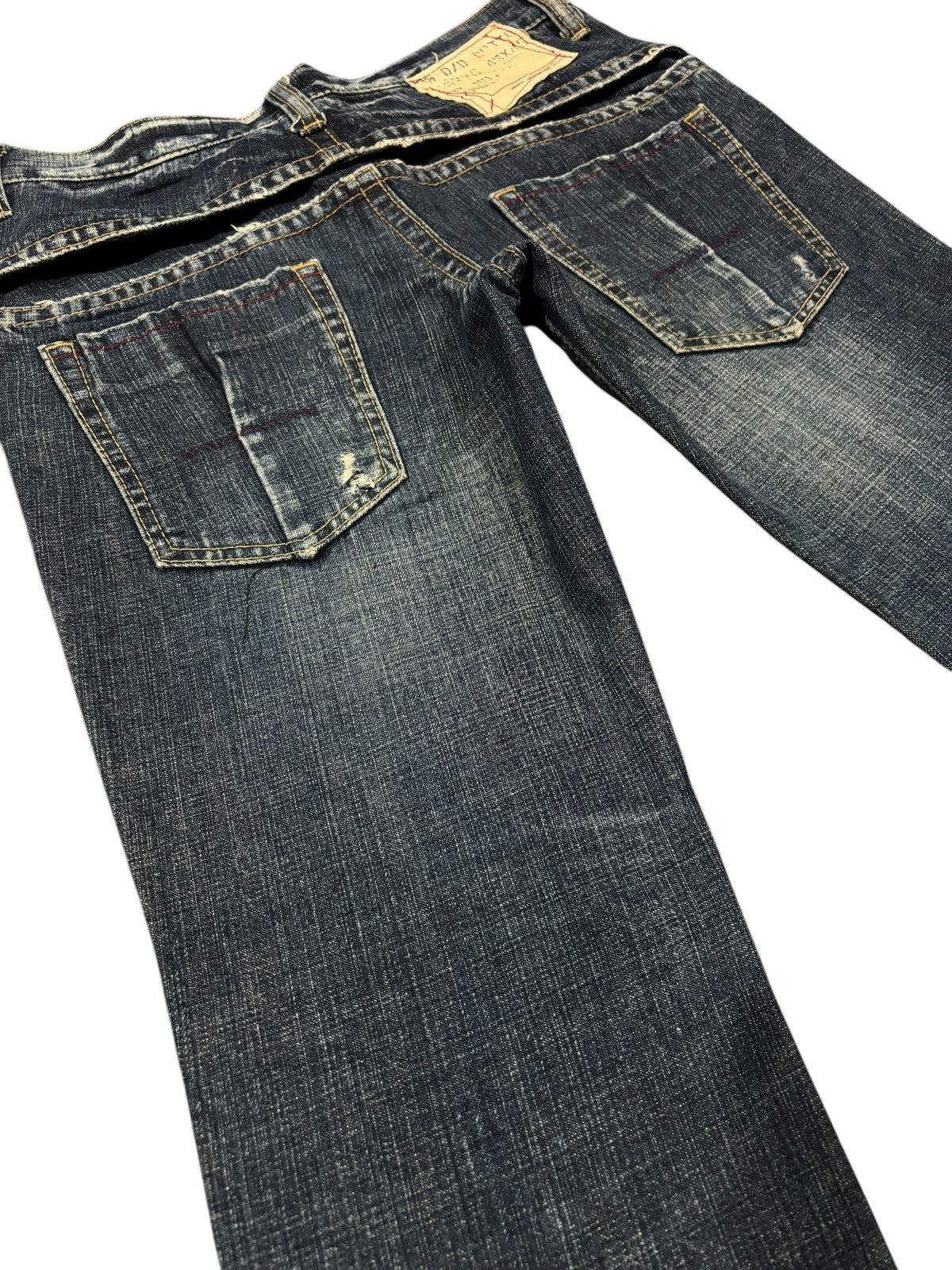 Japanese Brand × Seditionaries 90s Vtg AntGauge Japanese Double Waist Distressed Punk Jeans Size US 29 - 6 Thumbnail