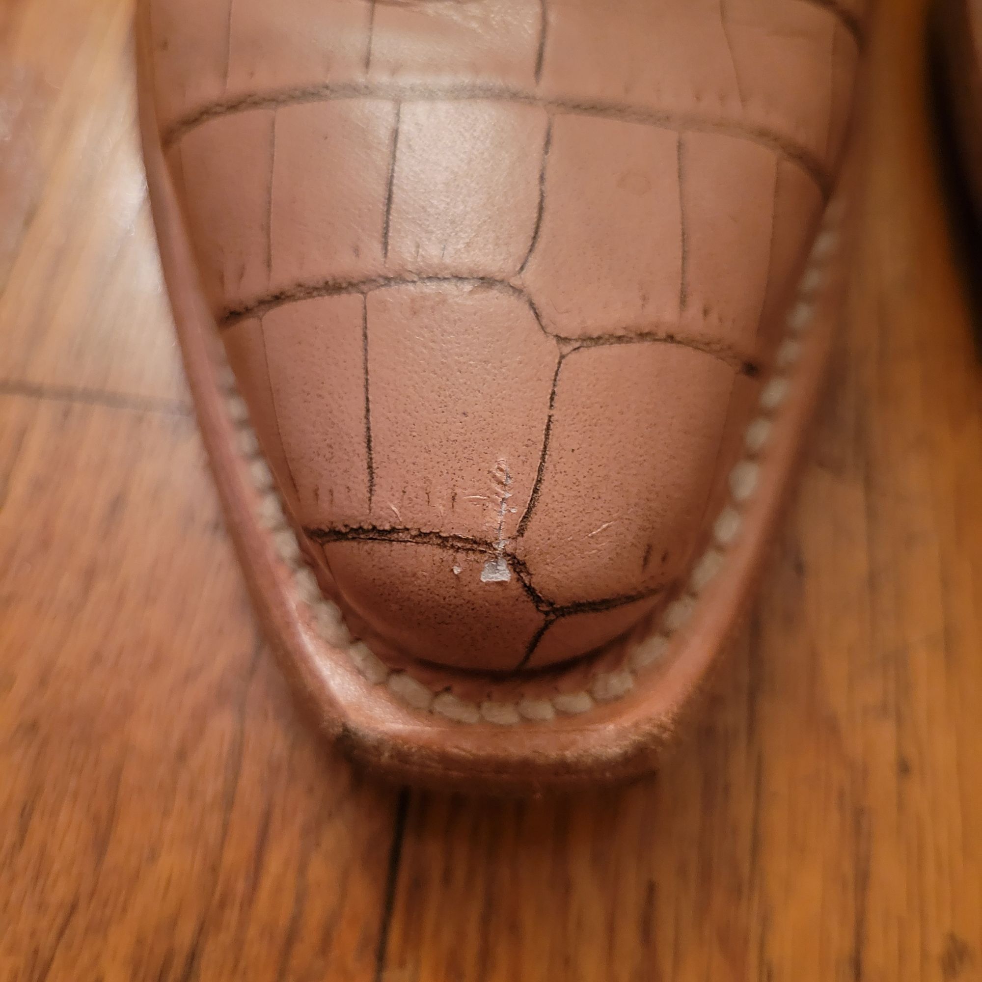 FREEBIRD Freebird MIRAMAR Brown Leather Western Ankle Boots 8 Croc Em Size US 8 / IT 38 - 5 Thumbnail