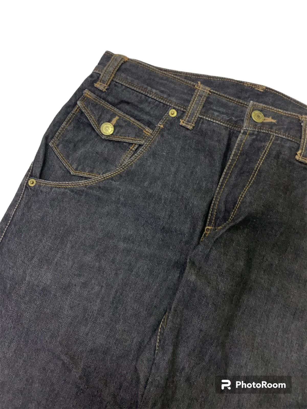 Hysteric Glamour 💥Vtg Ppfm Custom Performance Black Denim Size US 31 - 6 Thumbnail