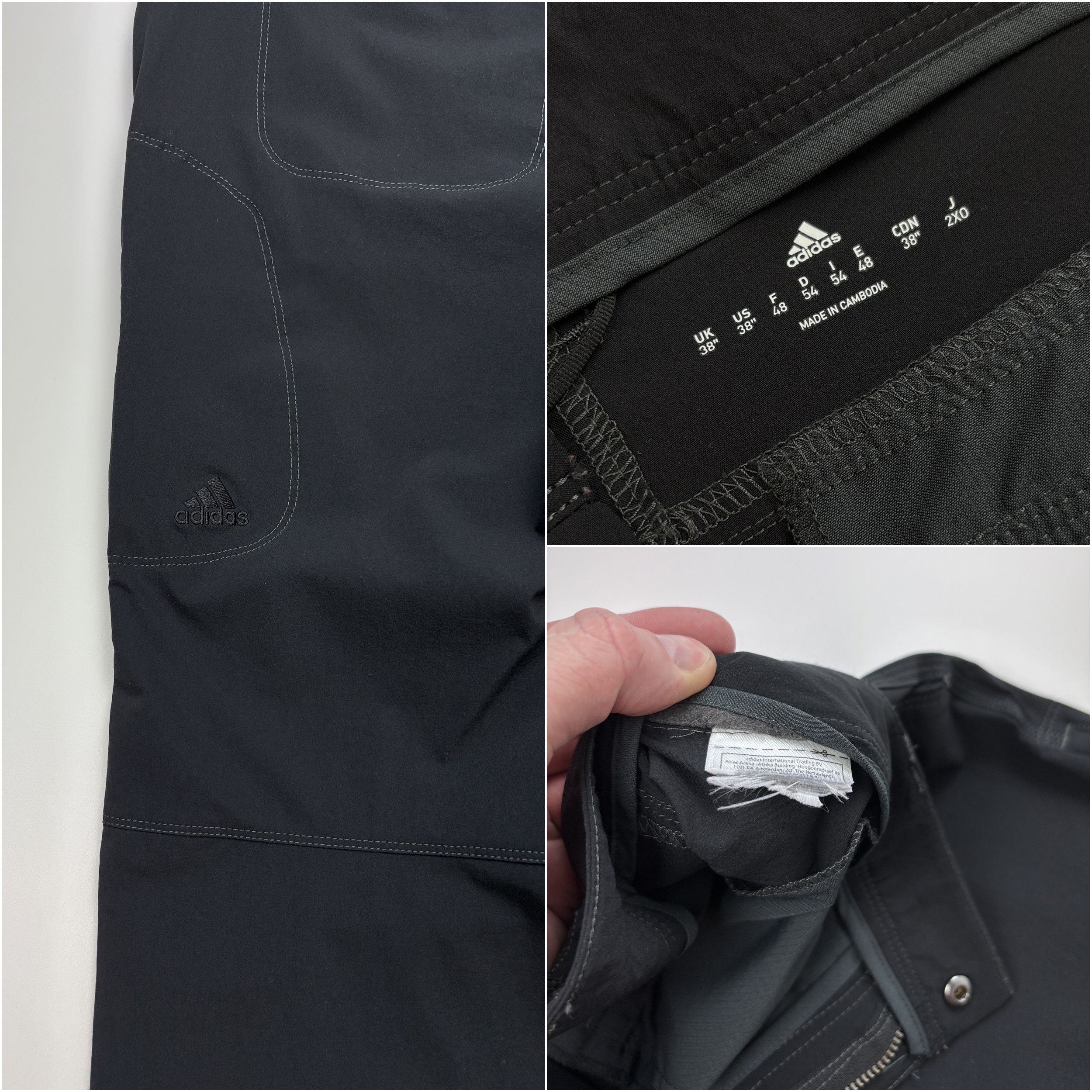 Adidas Mens Adidas Outdoor Hiking Stretch Pants Black Size 38 Size US 38 / EU 54 - 9 Thumbnail