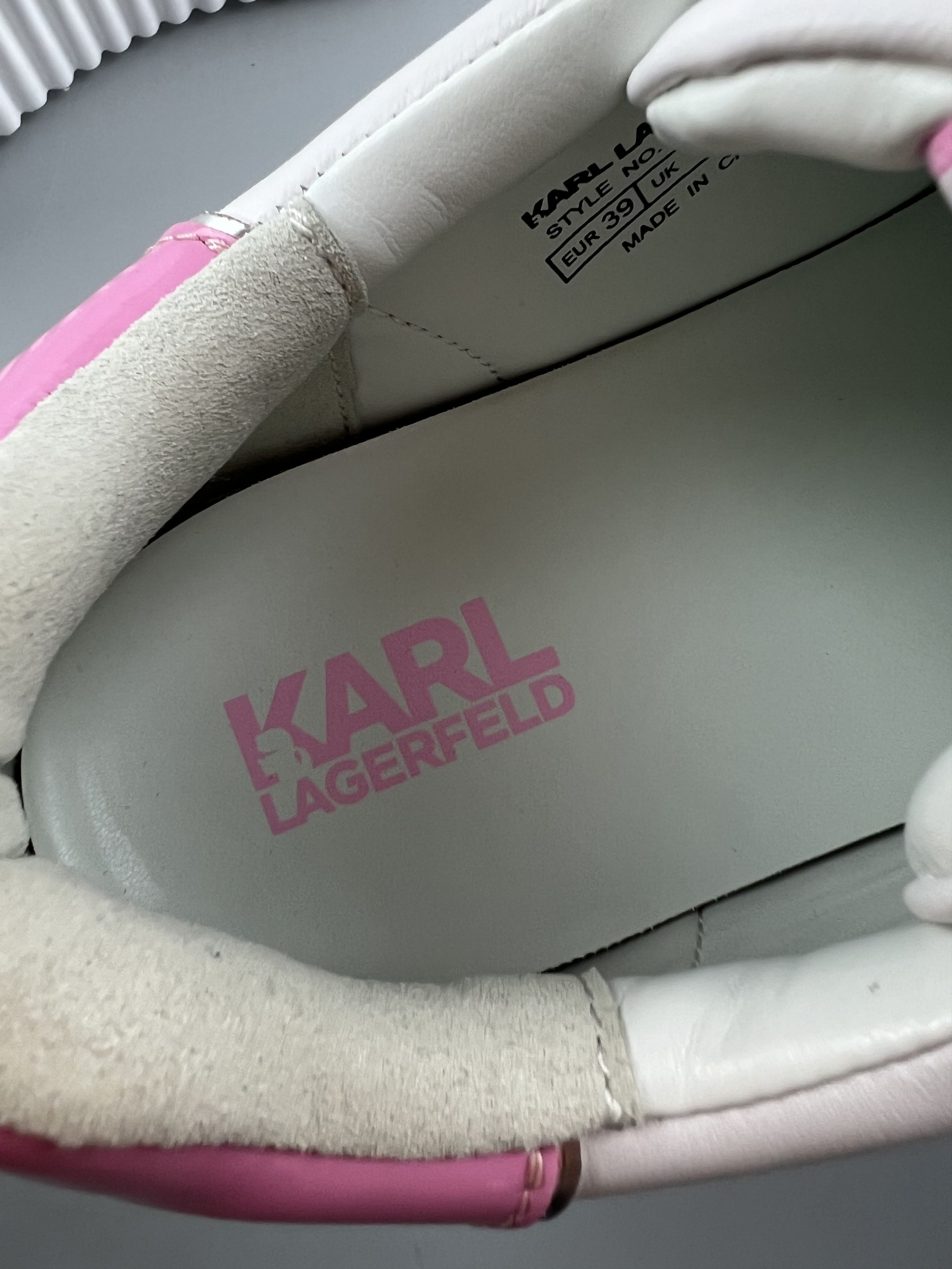 Karl Lagerfeld Karl Lagerfeld Leather Sneakers Size US 8 / IT 38 - 9 Thumbnail