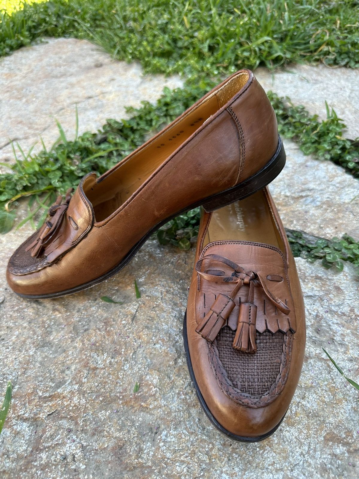 Johnston & Murphy Vintage tassel loafers with braided trim 8.5 Size US 8.5 / EU 41-42 - 2 Thumbnail