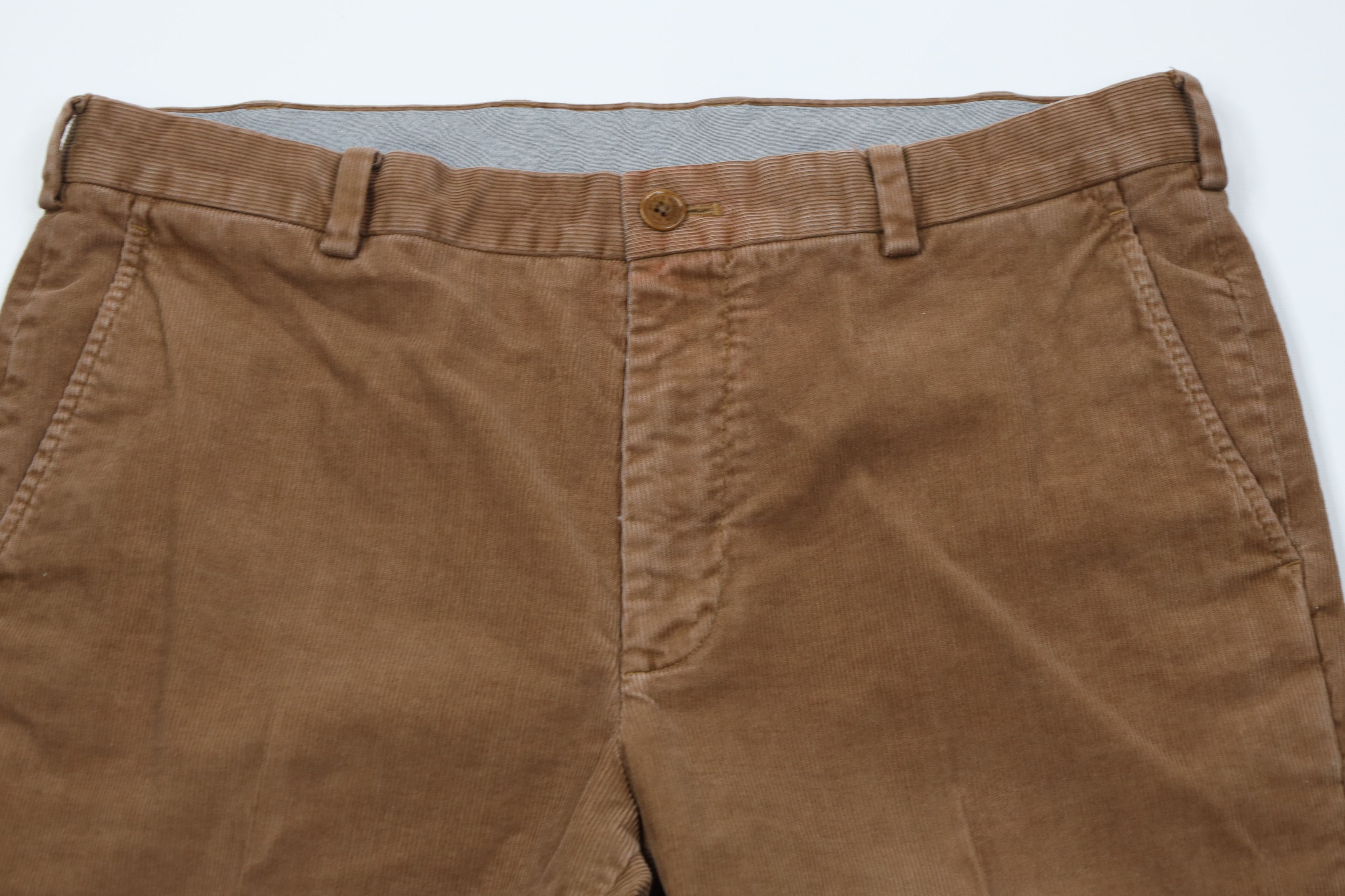 Brooks Brothers Vintage Brooks Brothers Clark Corduroy Chino Pants Brown Size US 35 - 2 Thumbnail
