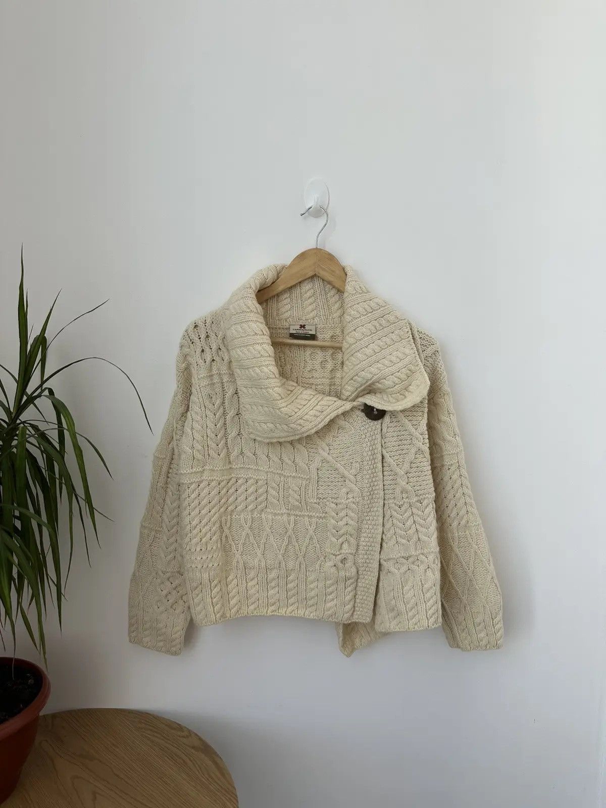 Autumn Cashmere Vintage Carraig Donn Knit Beige Womens Cardigan Size US XS / EU 42 / 0 - 1 Thumbnail