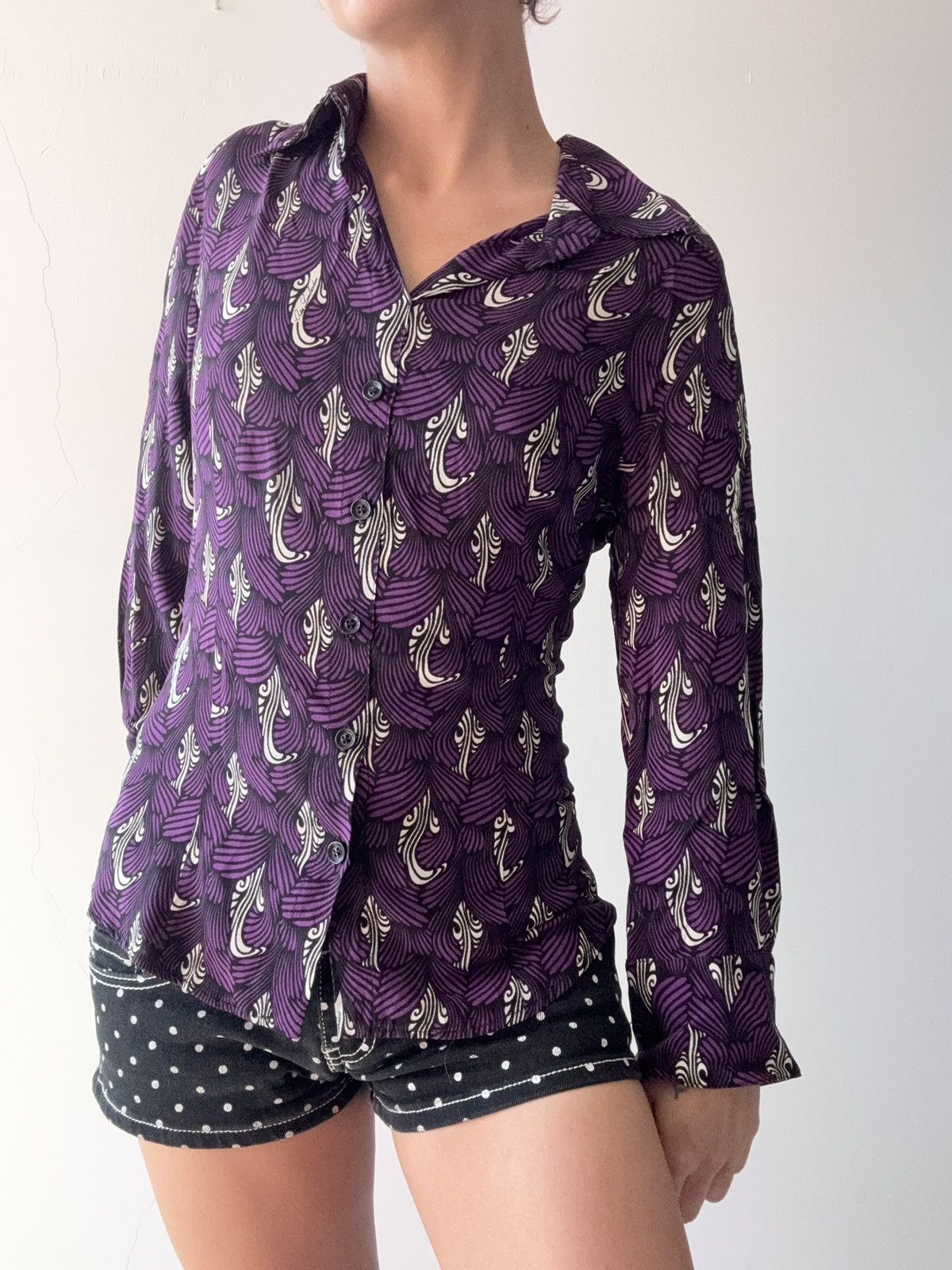 Vintage Vakko shirt Size L / US 10 / IT 46 - 1 Thumbnail