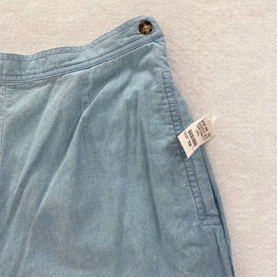 Talbots **Talbots Women's Blue High Rise Tapered Leg Flat Front Dress Pants 12** User: Women's Blue High Rise Tapered Leg Flat Front Dress Pants 12 Size 34" / US 12 / IT 48 - 3 Thumbnail