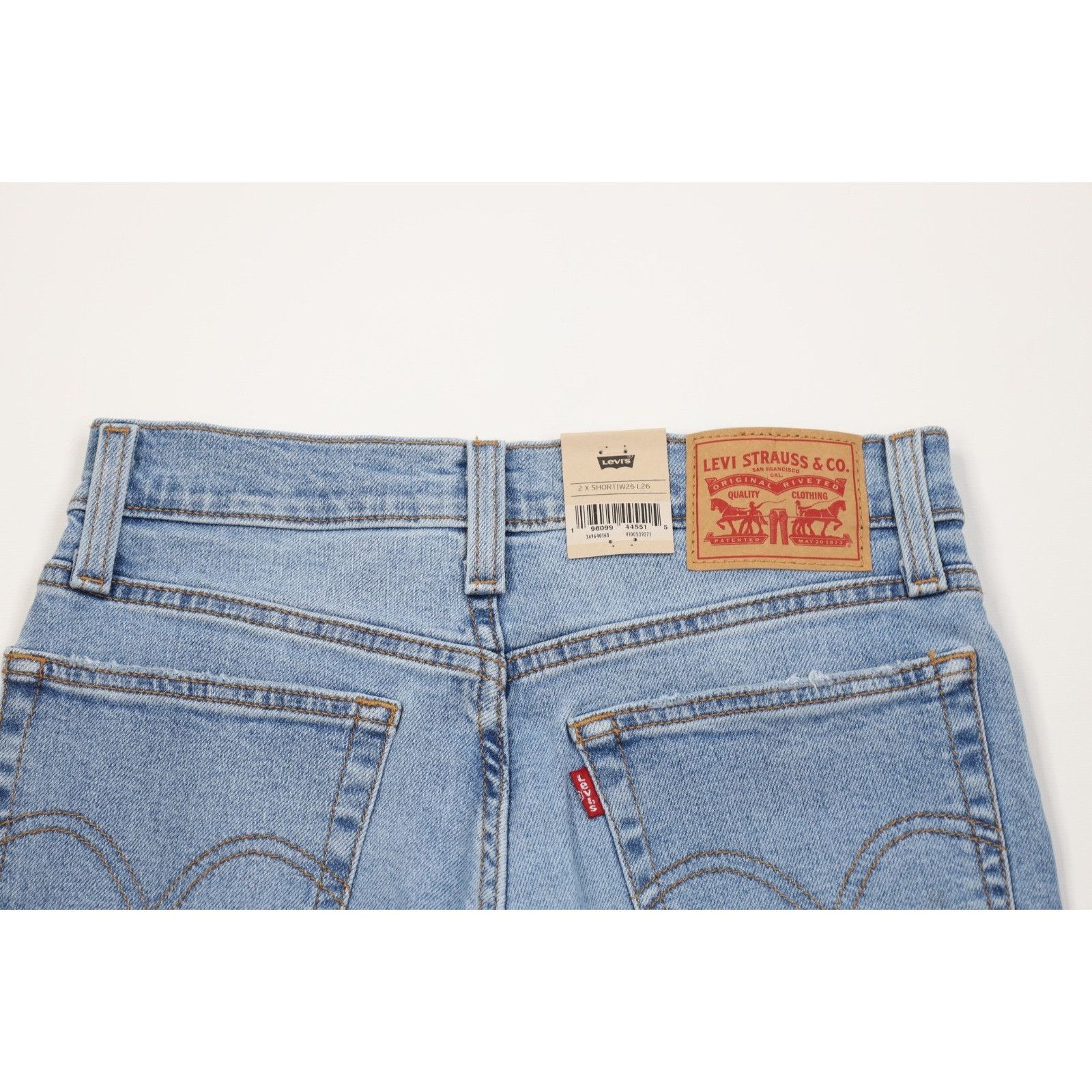 Levi's Deadstock Vintage Y2K Levis Button Fly Wedgie Straight Jeans Size 26" / US 2 / IT 38 - 9 Thumbnail