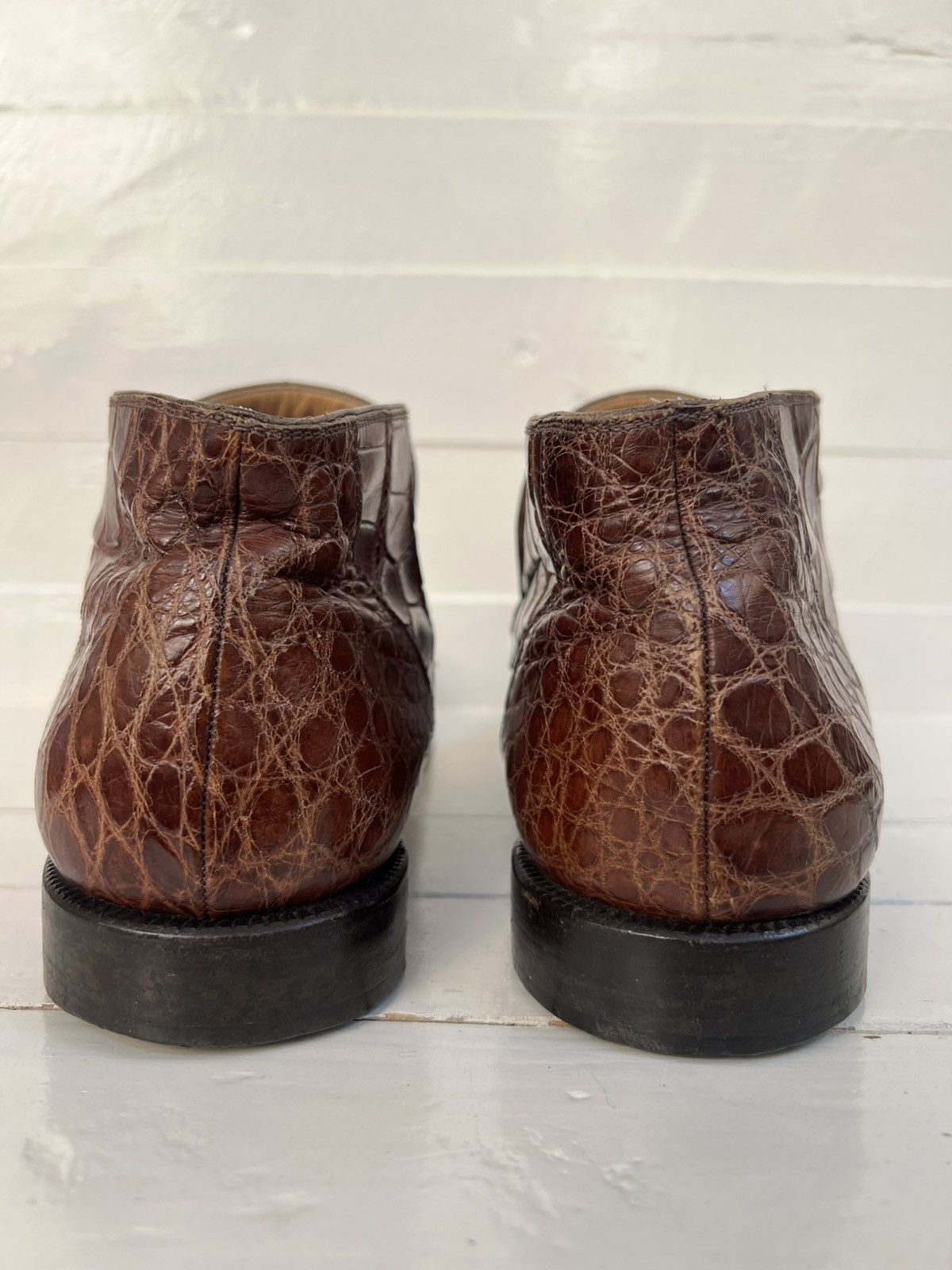 Mauri MAURI M Collection Horsebit Red Genuine Alligator Men’s Boot Size US 10 / EU 43 - 8 Thumbnail