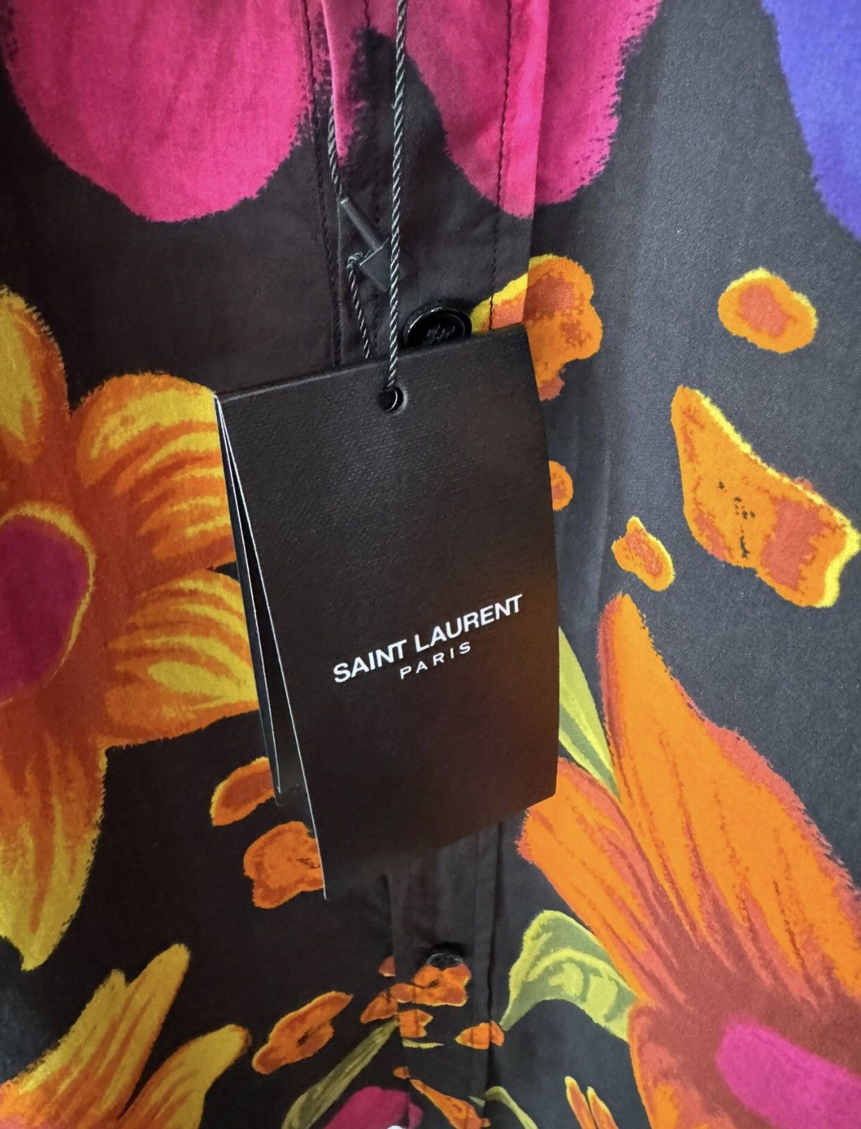 Saint Laurent Paris × Yves Saint Laurent Saint Laurent floral shirt2412-Nextarrow Size US M / EU 48-50 / 2 - 4 Thumbnail