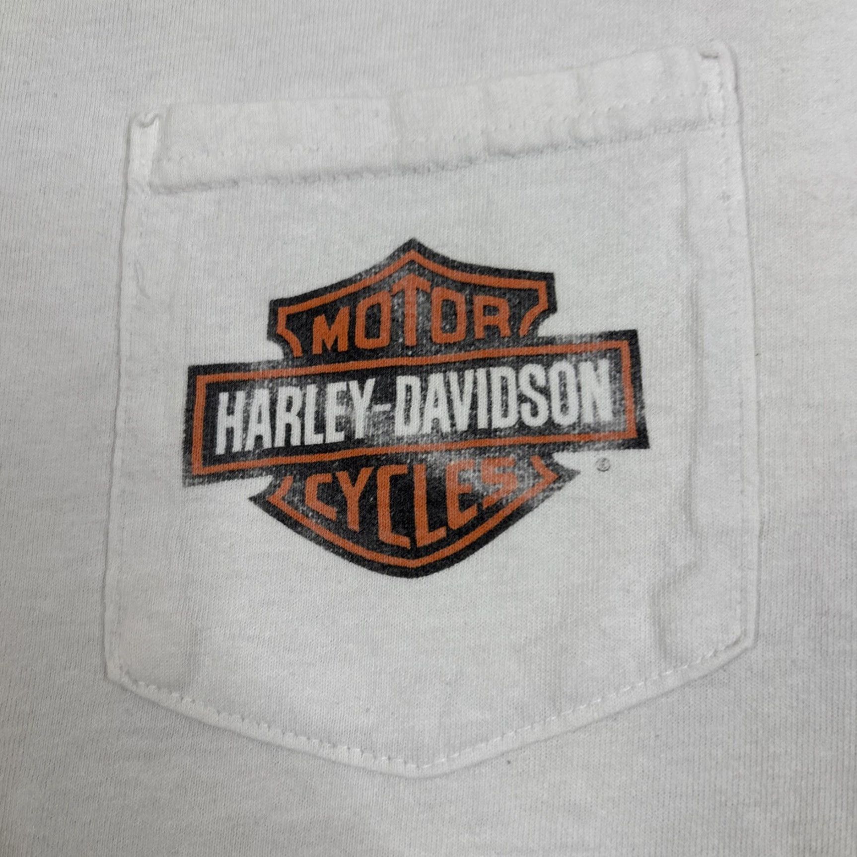 Harley Davidson Harley-Davidson T-Shirt Pocket Men XL White Belize Fish Graphic Sport Size US XL / EU 56 / 4 - 2 Thumbnail