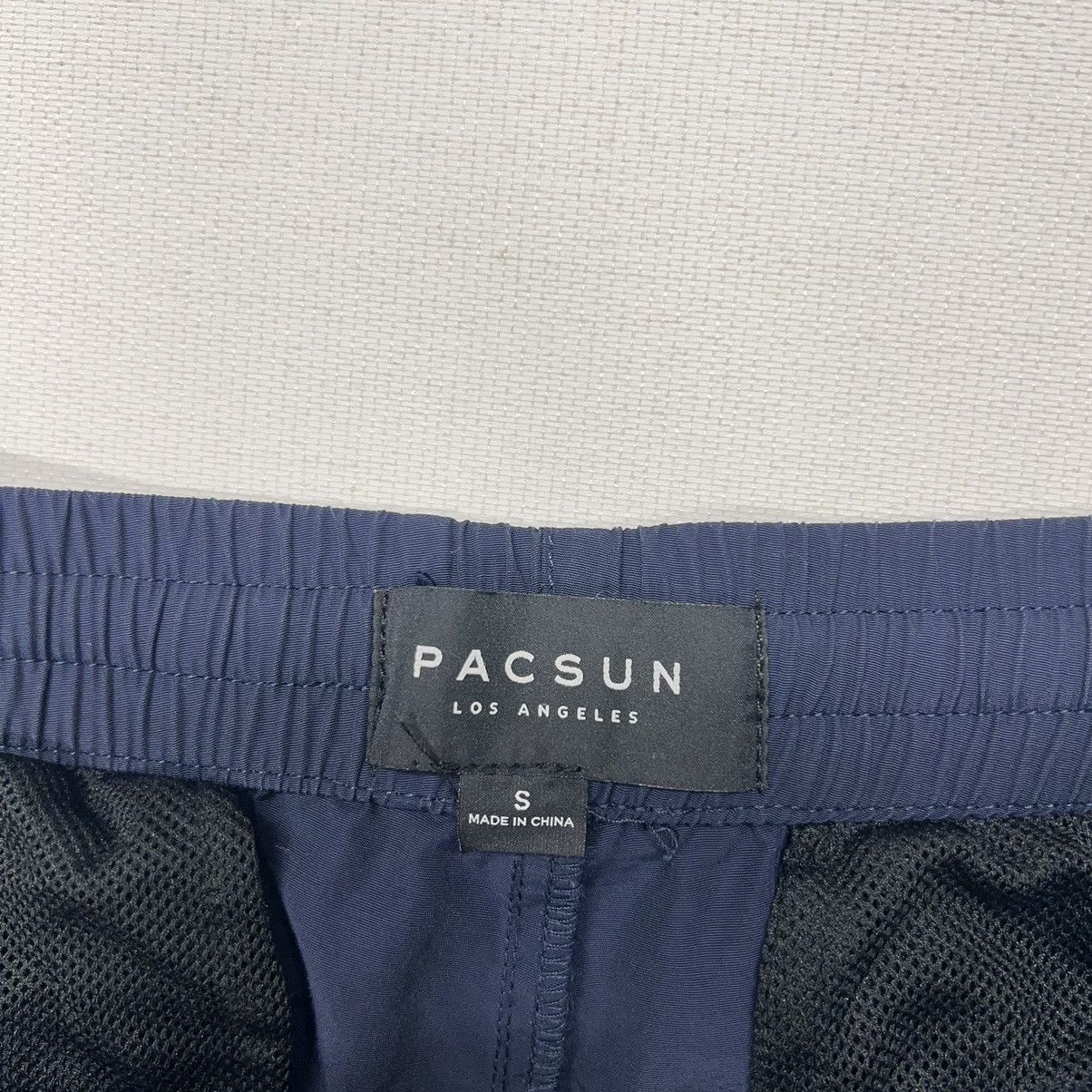 Pacsun Pacsun Pants Blue Jogger Nylon Side Stripe Drawstring Active Size US 30 / EU 46 - 5 Thumbnail