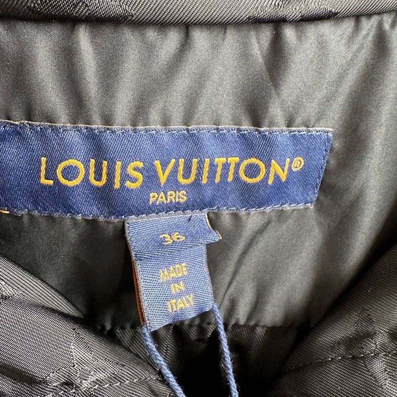 Louis Vuitton Louis Vuitton 25 Black full print cropped assault jacket Size XS / US 0-2 / IT 36-38 - 3 Thumbnail
