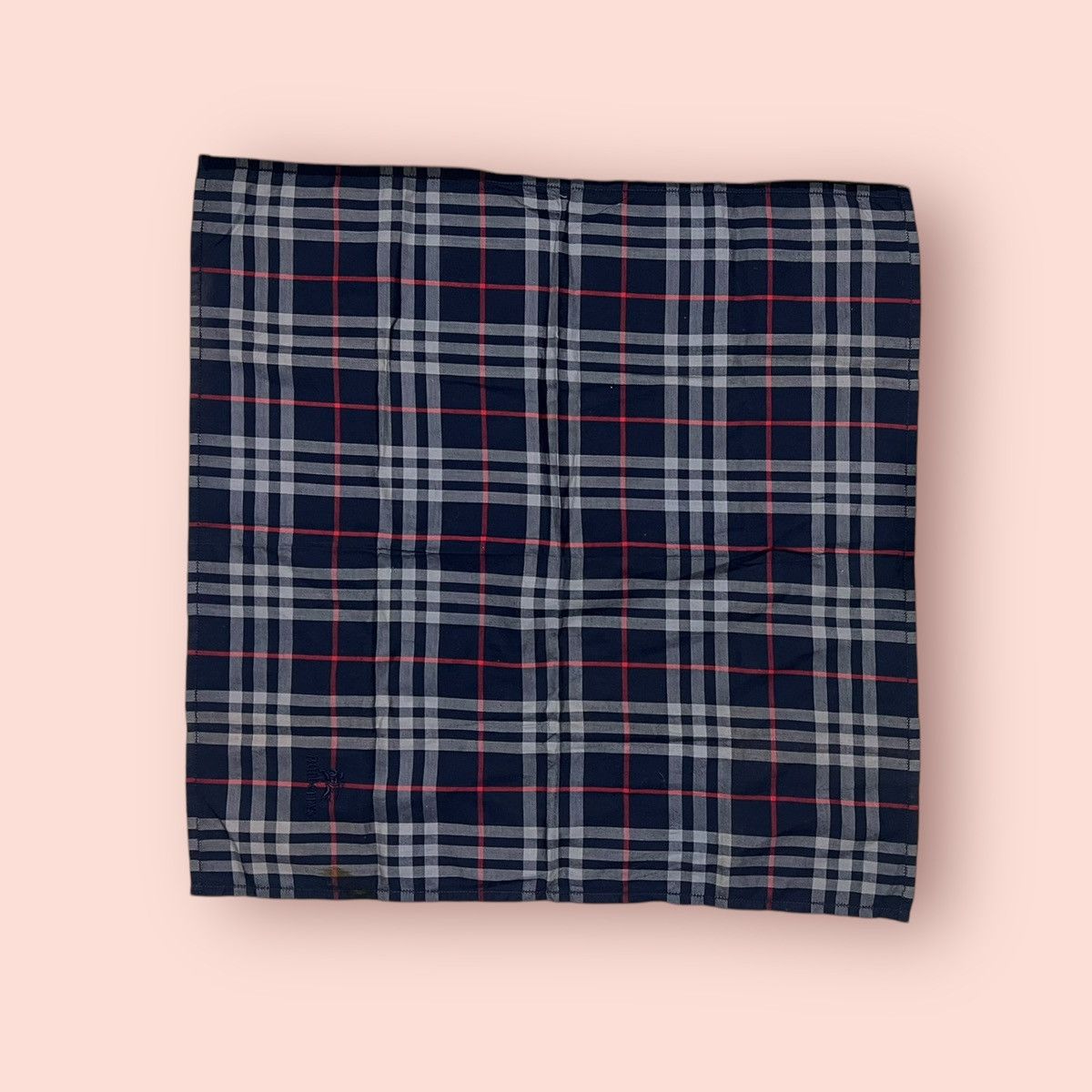 Burberry × Designer ICONIC BURBERRYS BLACK LABEL PLAID NOVA CHECK HANDKERCHIEF Size ONE SIZE - 8 Thumbnail