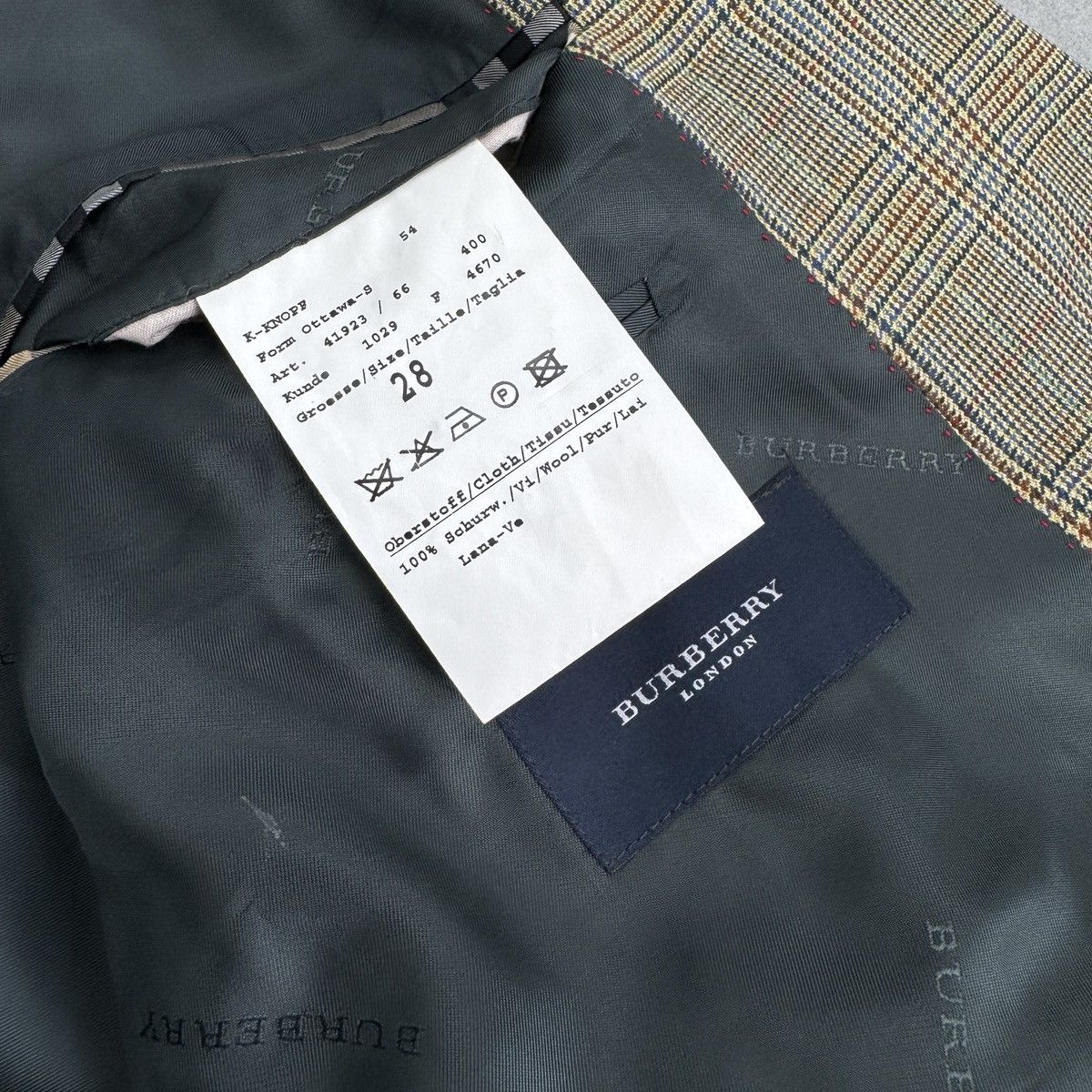 Burberry Burberry London Wool Blazer Men Size 54 Size 54R - 14 Thumbnail