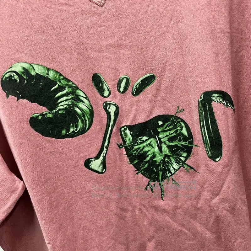 Dior Dior Men's Pink Cotton Graphic Tee . Size US M / EU 48-50 / 2 - 3 Thumbnail