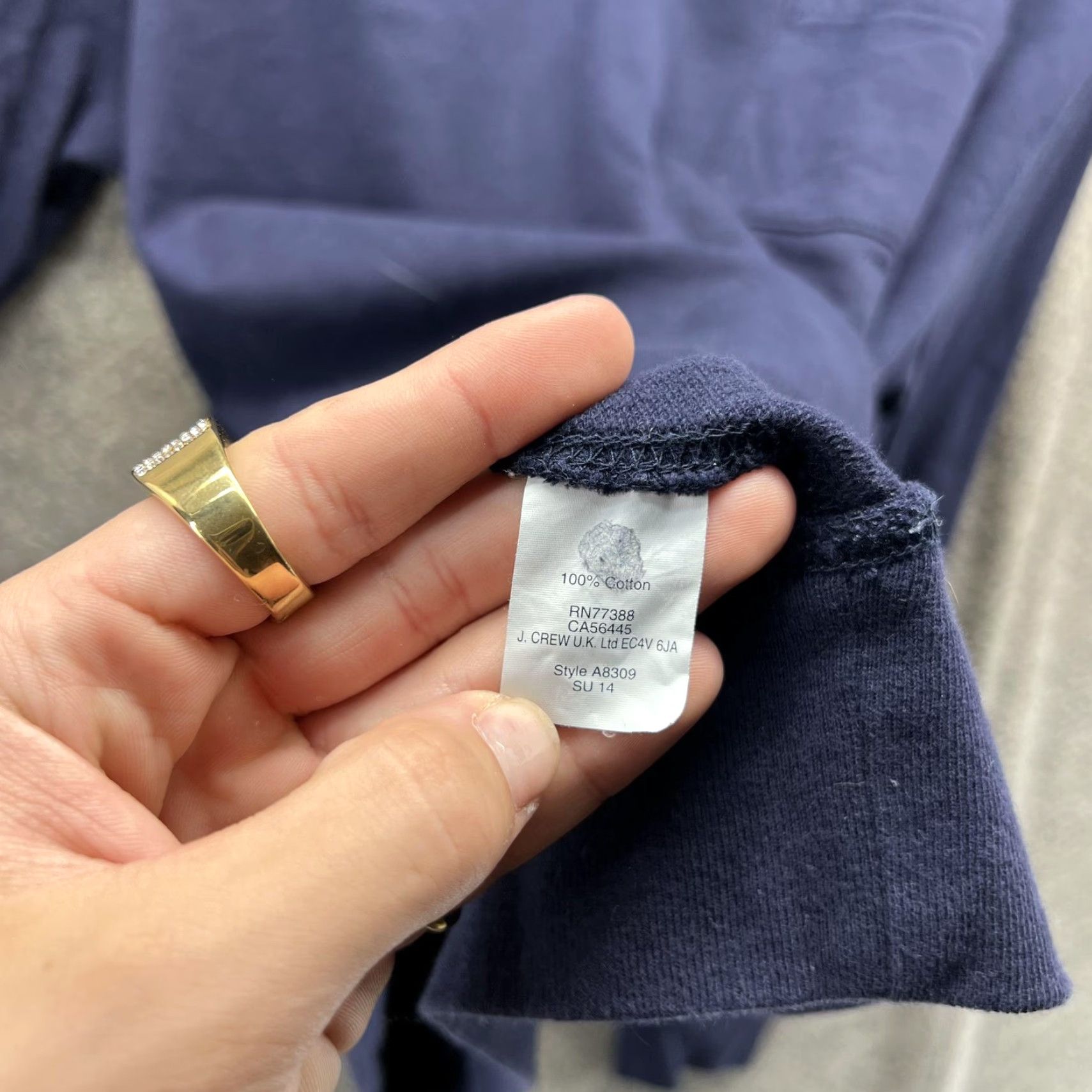 J.Crew J.Crew Sweatshirt Mens Medium Blue Pocket Crewneck Pullover Fleece 100% Cotton Authentic fleece Navy solid Size US M / EU 48-50 / 2 - 3 Thumbnail