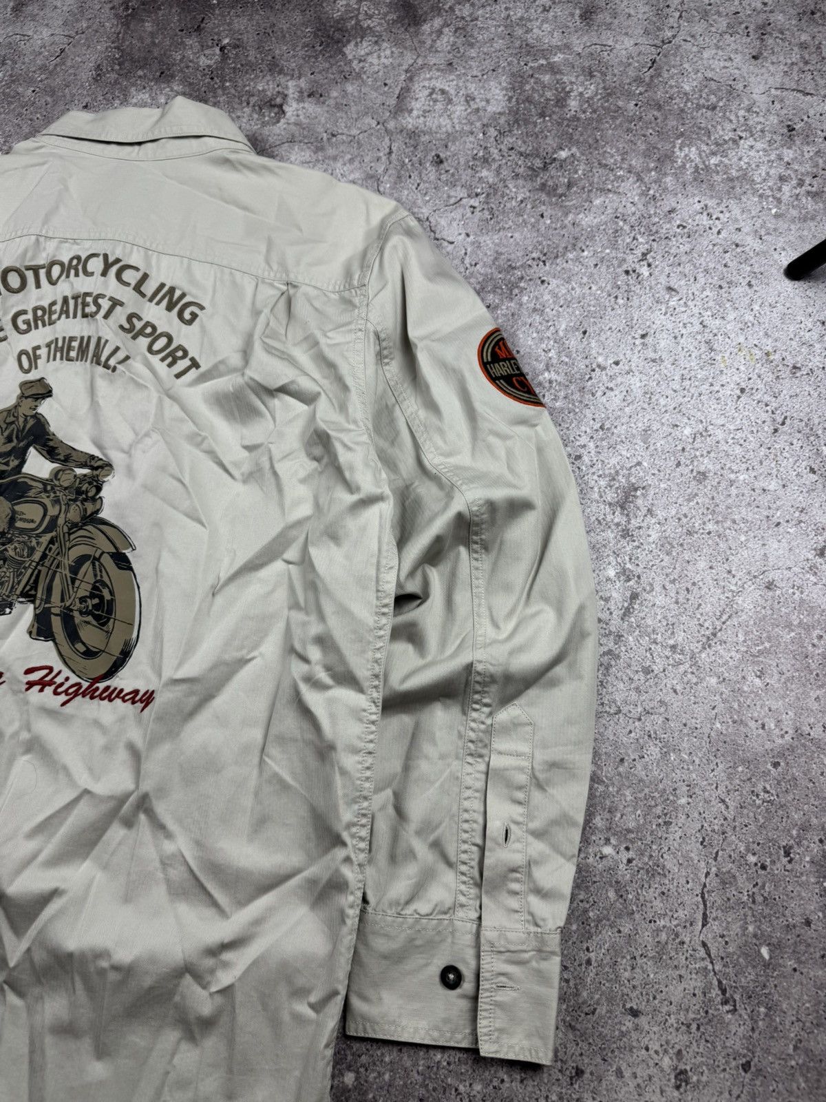 Harley Davidson Harley Davidson Motorcycles big logo Y2K Shirt long Sleeve Size US L / EU 52-54 / 3 - 3 Thumbnail