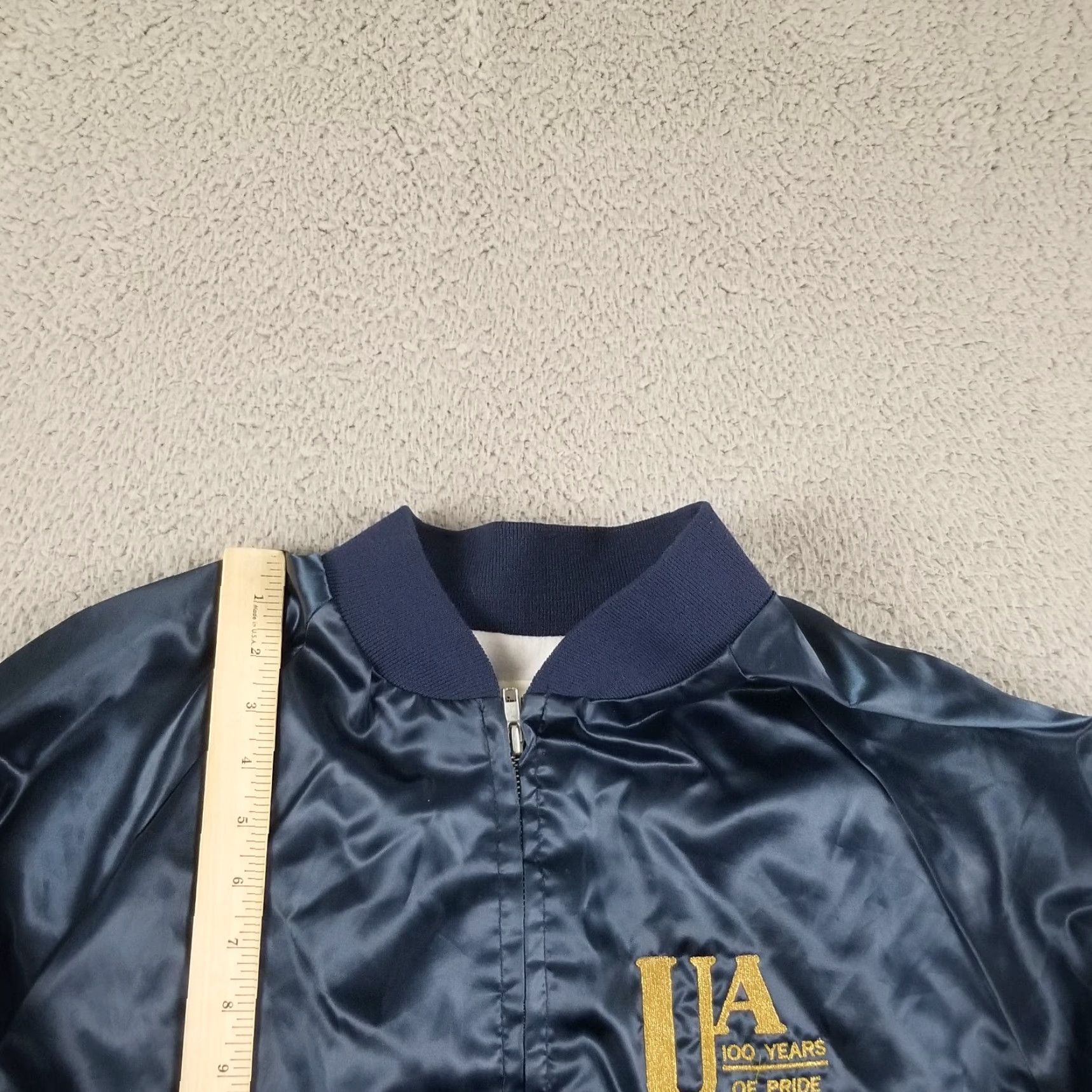 Vintage Vtg 80s Baseball Umpire Association Satin Bomber Jacket Large King Louie ProFit Jacket Size US L / EU 52-54 / 3 - 2 Thumbnail