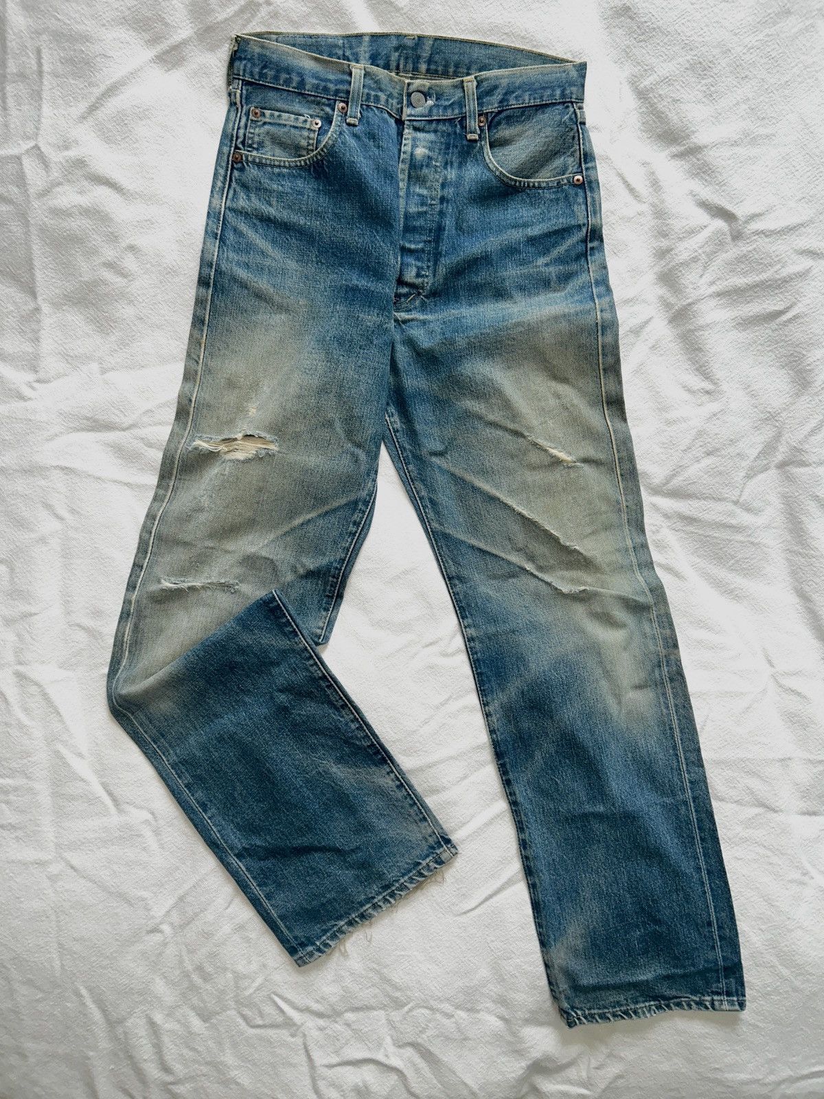 Levi's 90s Vintage Levis 503B Selvedge Jeans-JM3701 Size US 30 / EU 46 - 1 Thumbnail