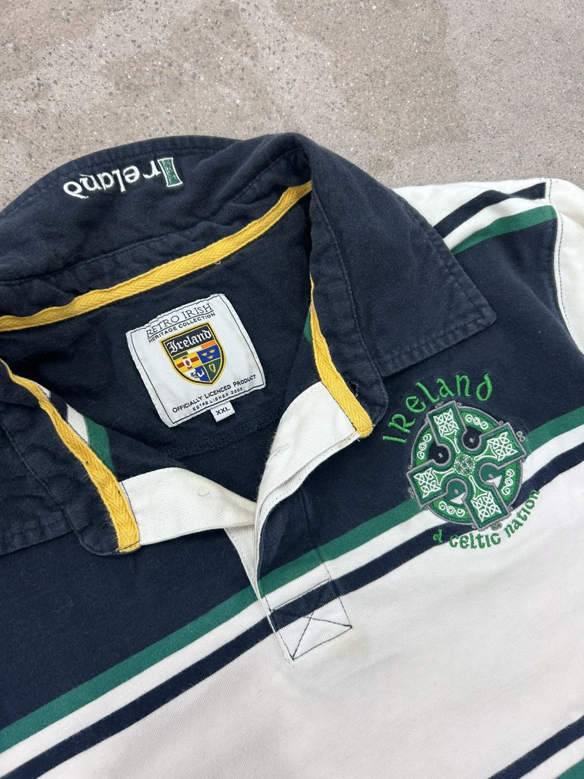 Vintage Retro Irish Ireland Heritage Men’s Polo Shirt Size XL Size US XL / EU 56 / 4 - 3 Thumbnail