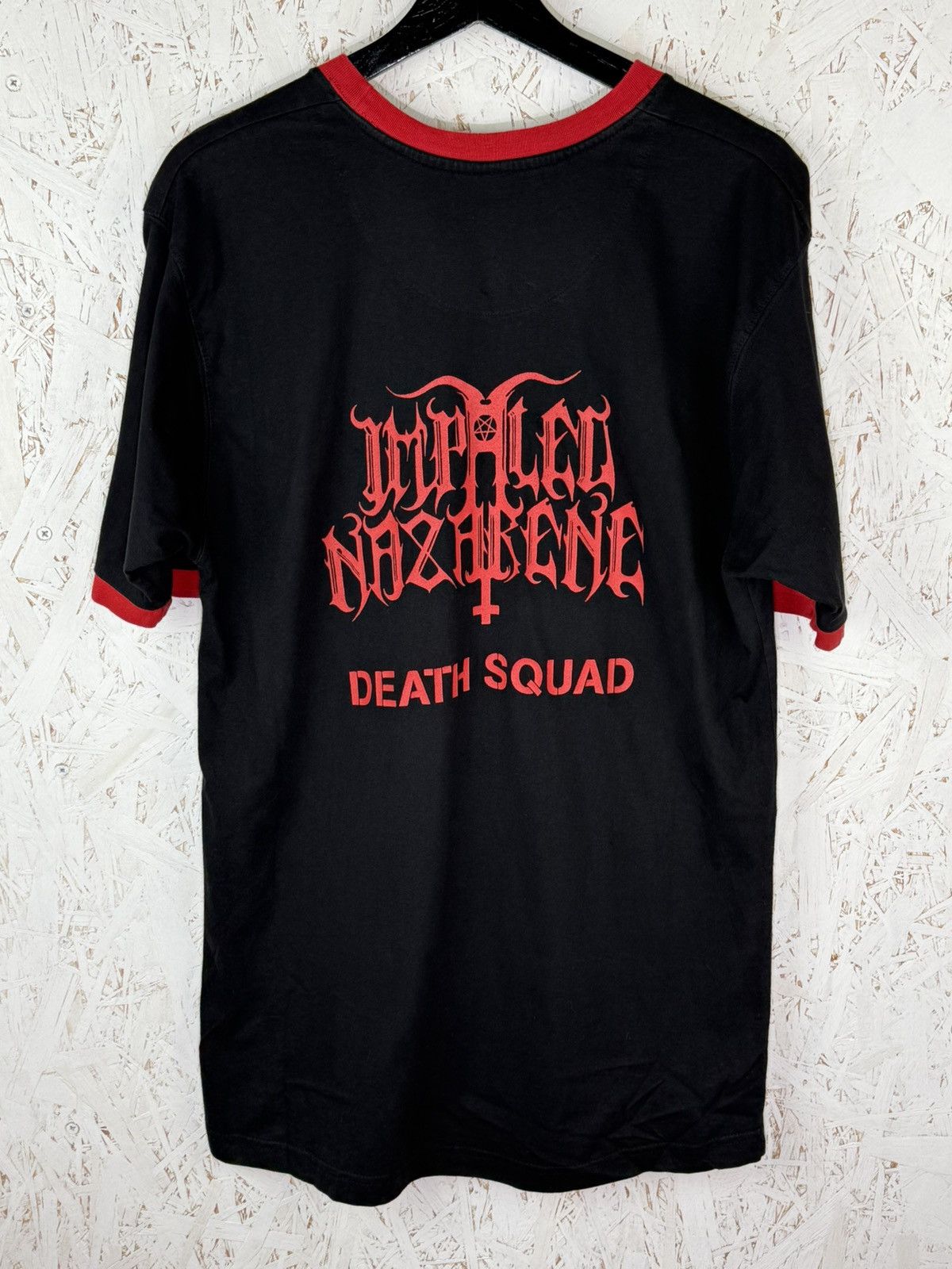 Band Tees Vintage Impaled Nazarene Death Squad 2003 Black Metal Band T Size US XL / EU 56 / 4 - 1 Thumbnail