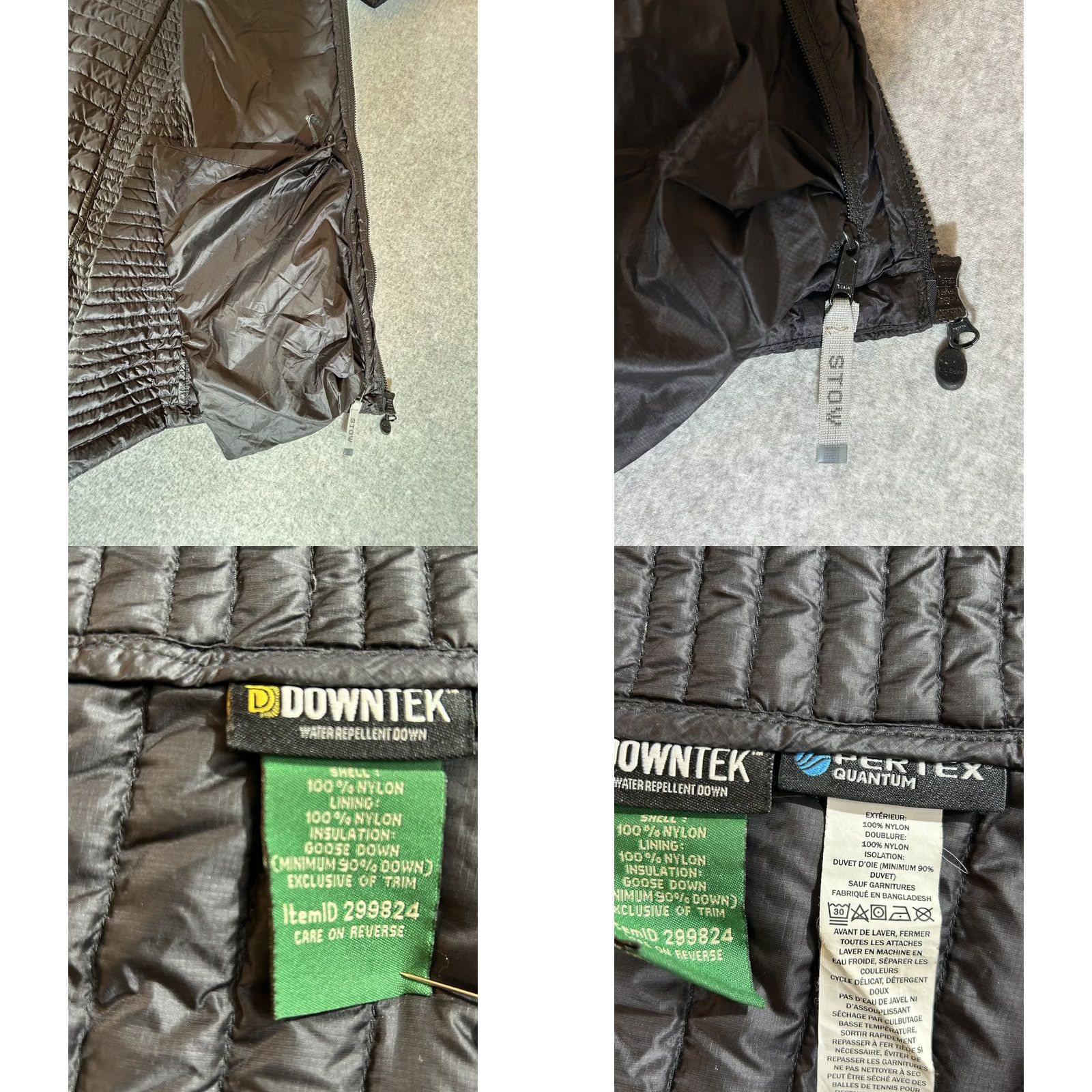 Vintage LL Bean Jacket Womens Medium Black Ultralight 850 Down Hood Puffer Packable Coat Size M / US 6-8 / IT 42-44 - 8 Thumbnail