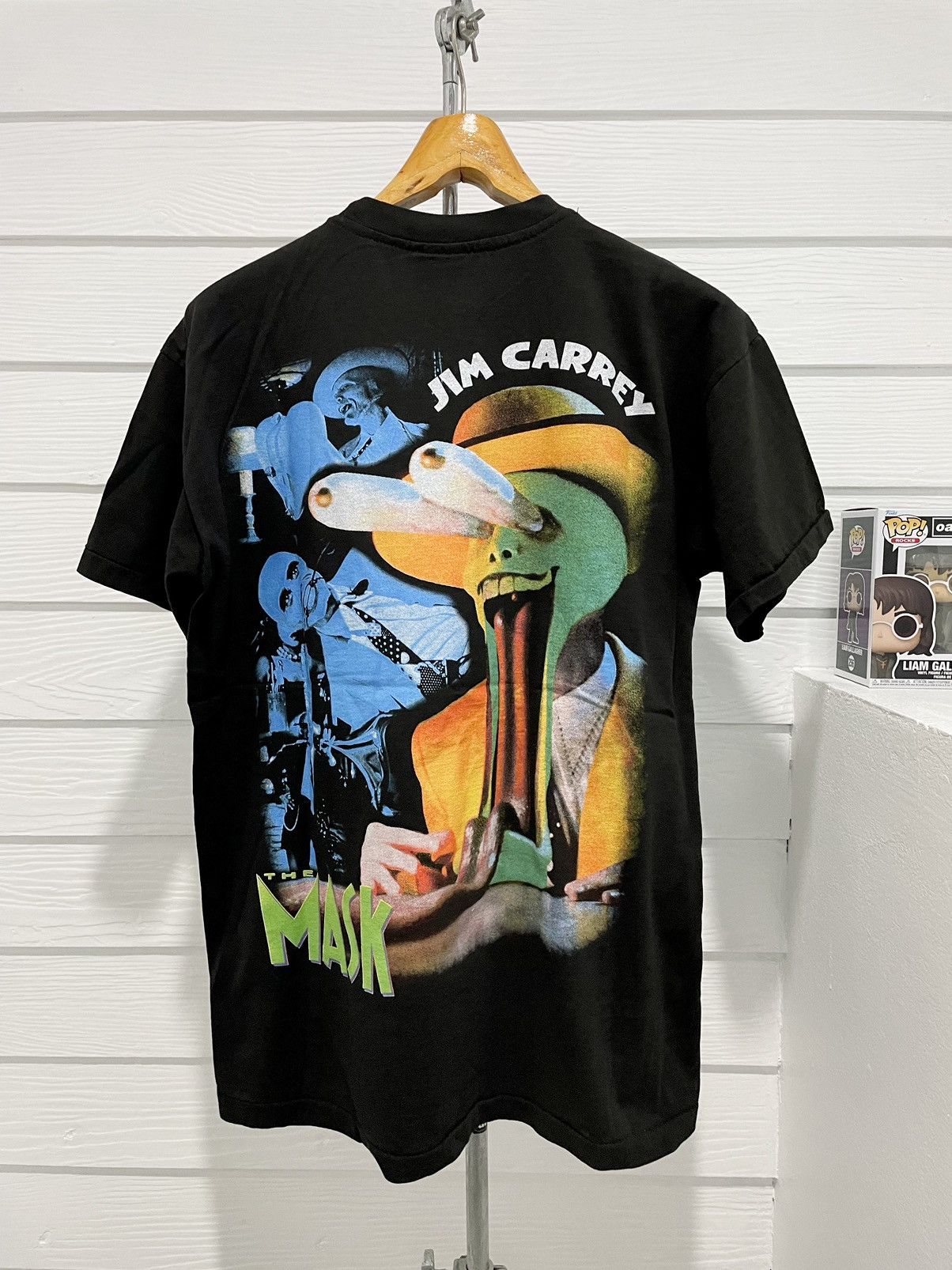 Vintage THE MASK JIM CARREY MOVIE MODERN BOOTLEG T-SHIRT Size US L / EU 52-54 / 3 - 2 Thumbnail