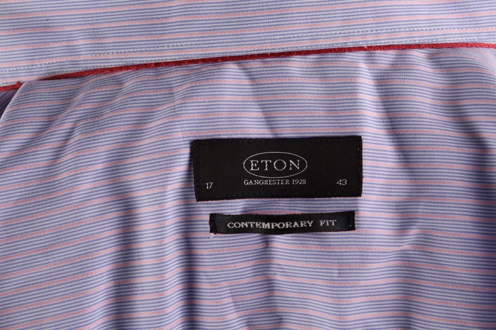 Eton Eton Blue Contemporary Fit Blue Shirt Size 43 / 17 Size US M / EU 48-50 / 2 - 11 Thumbnail