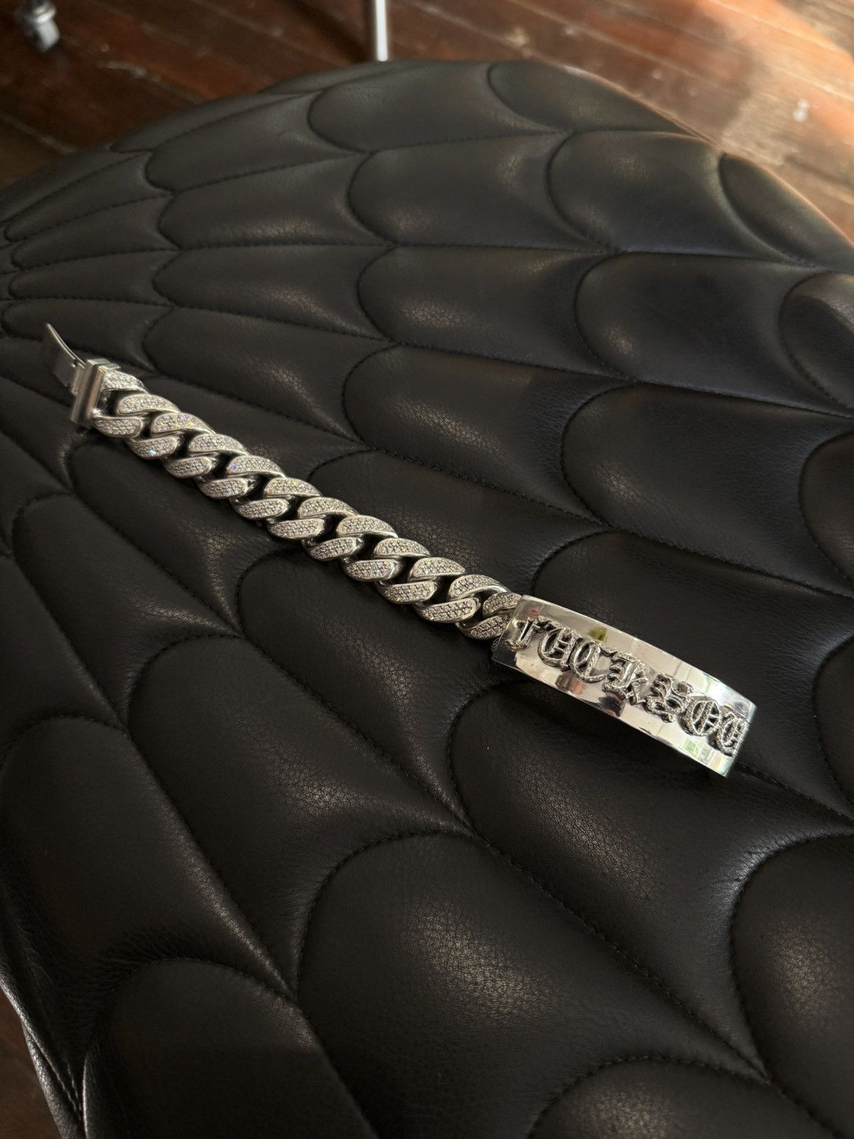 Chrome Hearts CHROME HEARTS 1:1 FACTORY DIAMOND XXL JUMBO FUCK BRACELET Size ONE SIZE - 6 Thumbnail