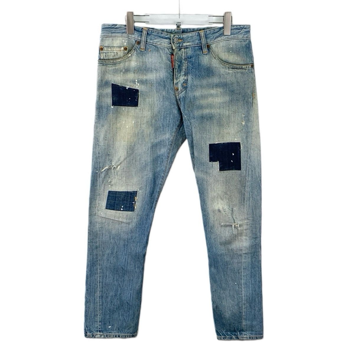Dsquared2 Dsquared2 Light Blue Washed Distressed Denim Pants K26WX Size US 36 / EU 52 - 1 Thumbnail