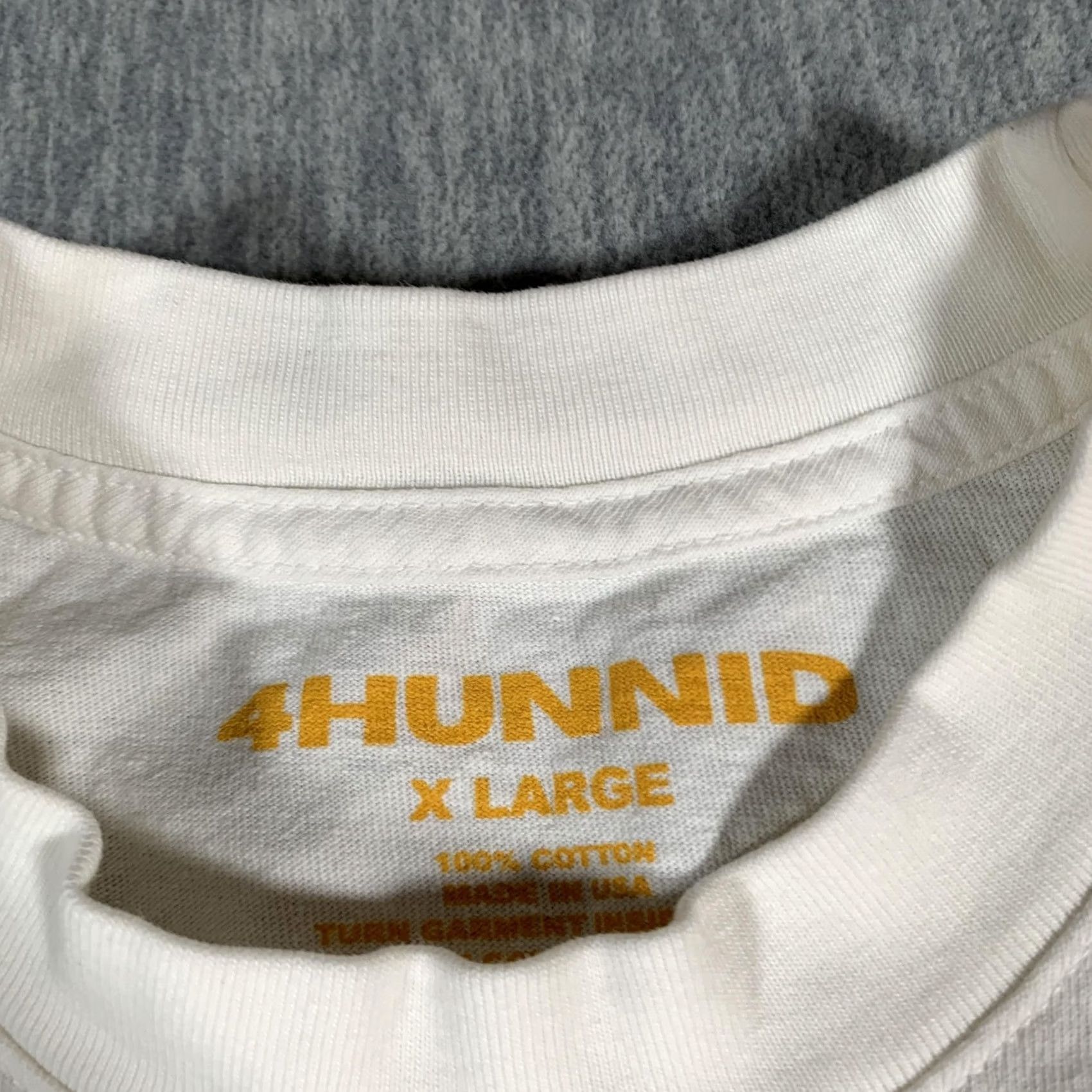Vintage 4Hunnid Shirt Mens XL White Sleeveless Tank Top Graphic Lips Back 4Hunnid Hotline Artwork Mens XL White Graphic Print Back Size US XL / EU 56 / 4 - 6 Thumbnail