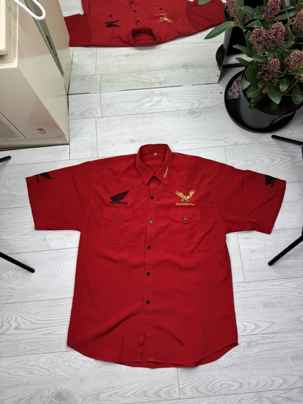 Honda Vintage Honda Racing Woody Woodpecker Gold Wing Shirt Size US XXL / EU 58 / 5 - 1 Thumbnail