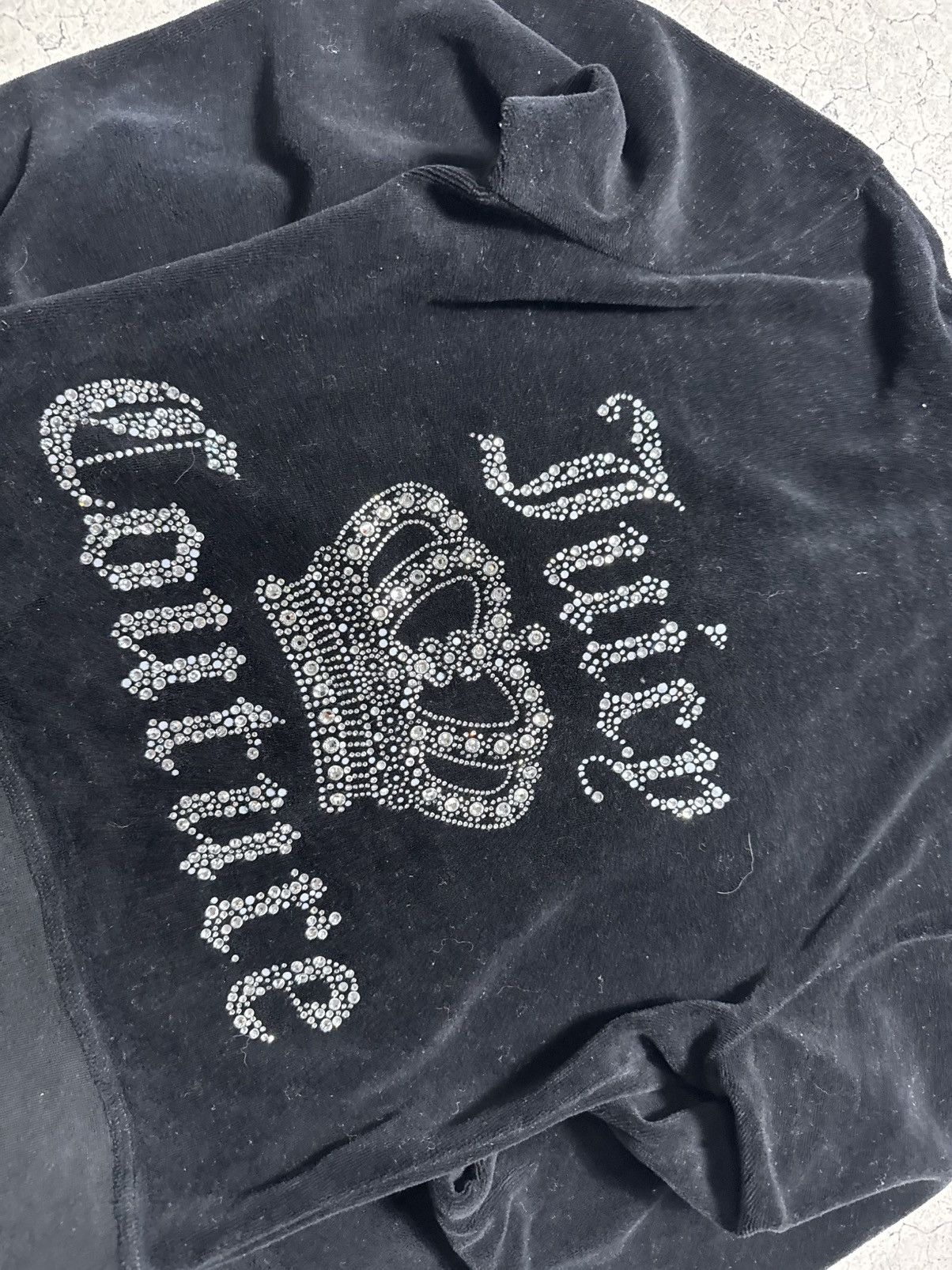 Juicy Couture Juicy Couture Velour Logo Women’s Track Suit Hoodie & Pants Size L / US 10 / IT 46 - 9 Thumbnail